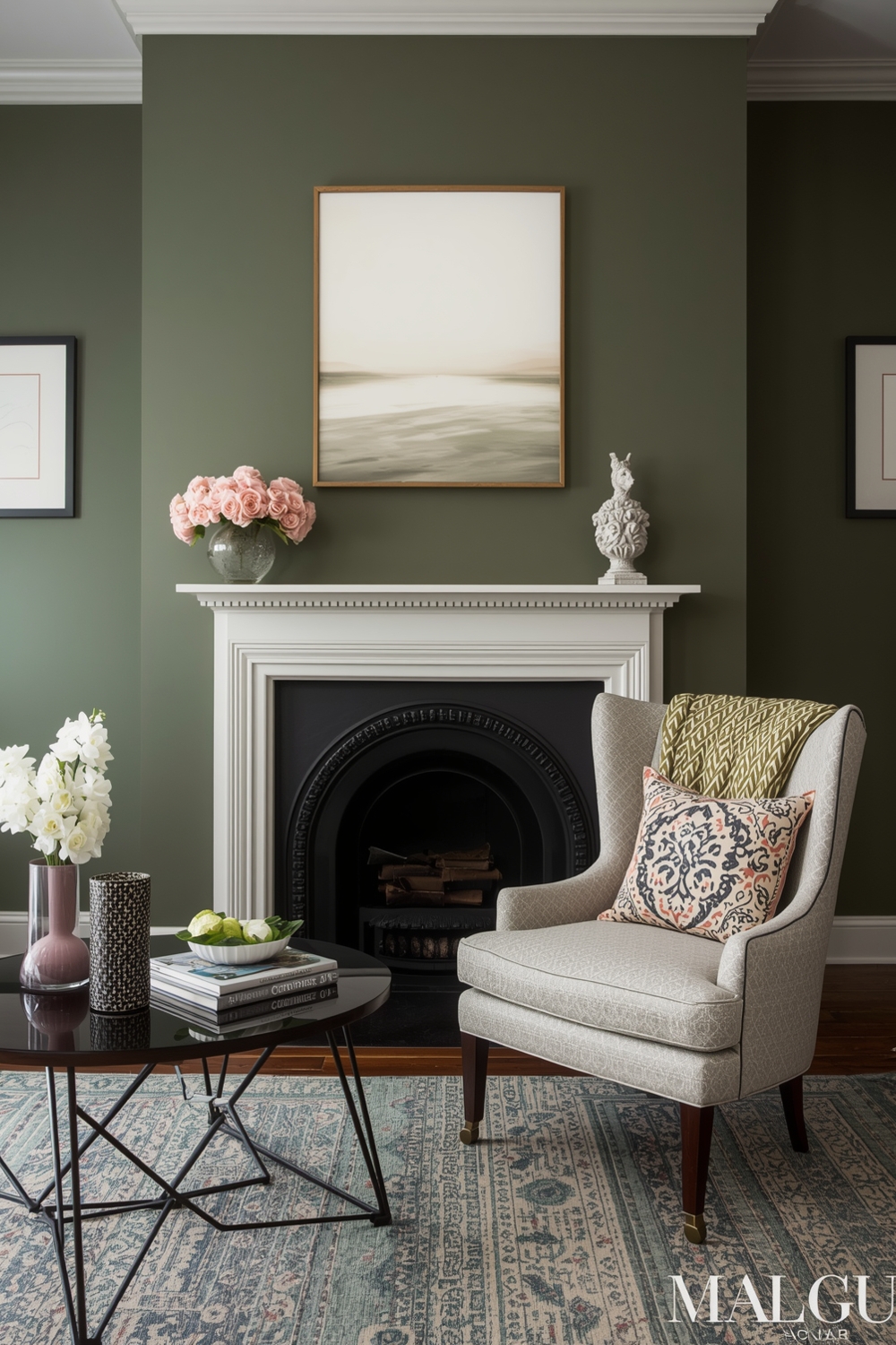 Accents That Pop With Olive