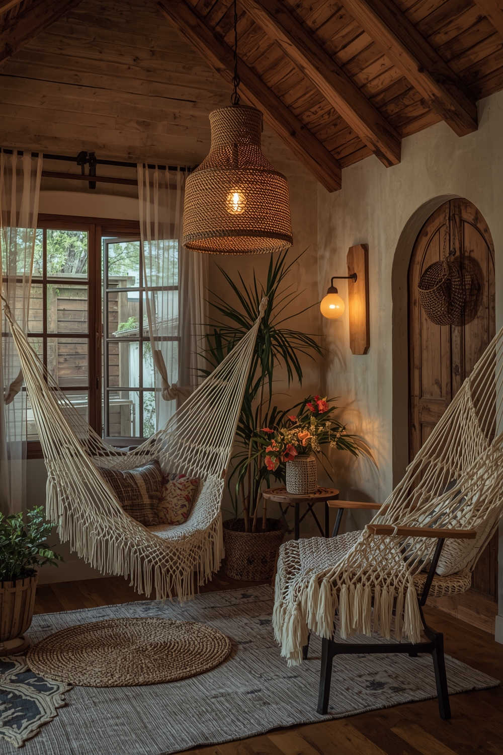 Adding Cozy Lighting Around Hammocks