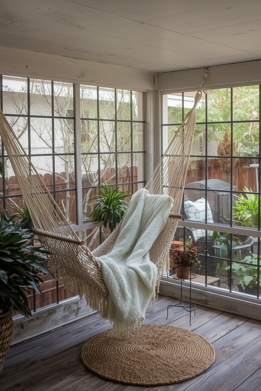 Adding Privacy Screens Around Hammocks