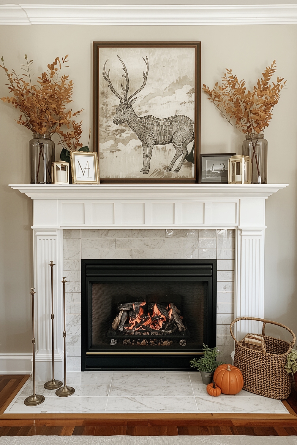Autumn Fireplace Mantle Styles