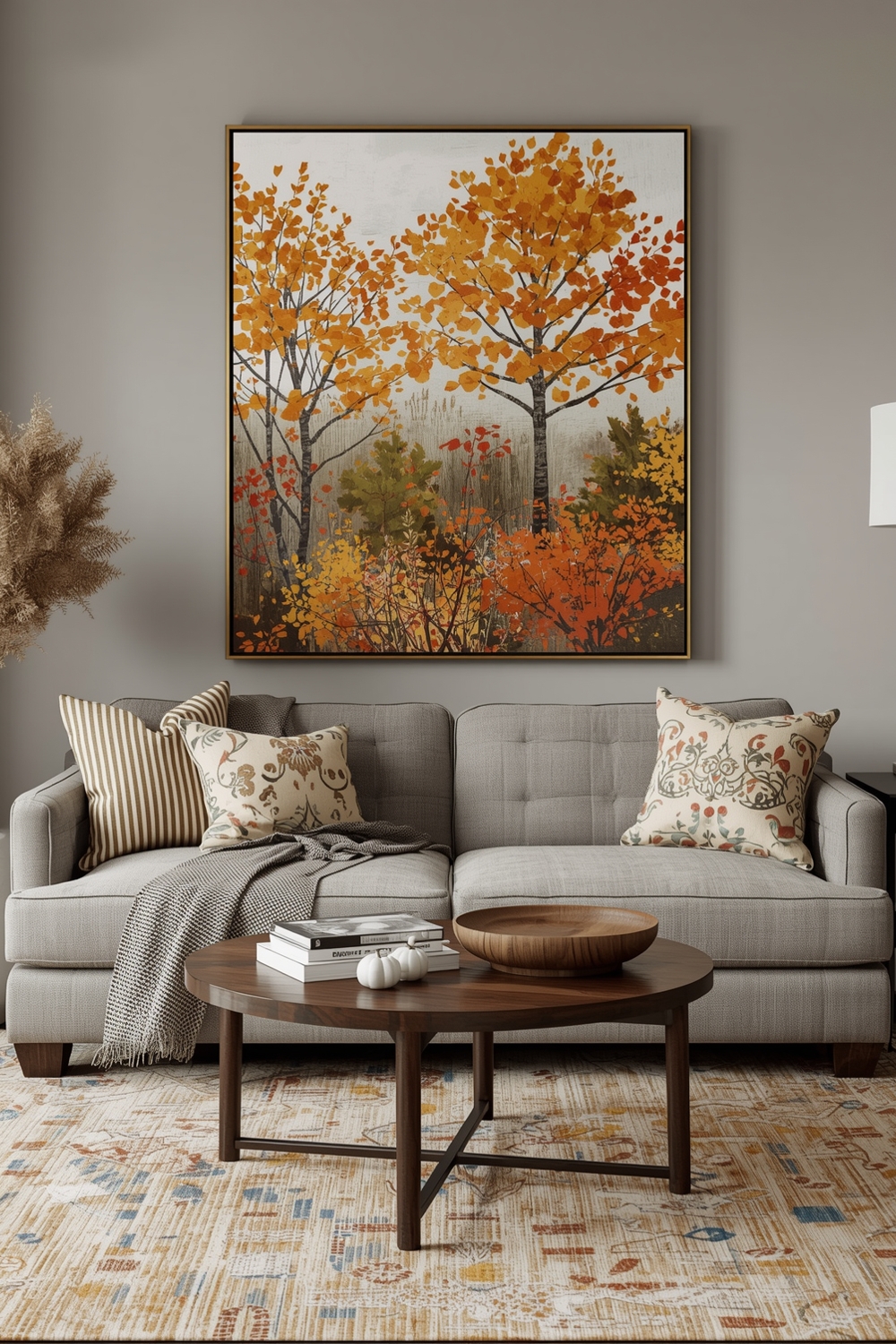 Autumn-Inspired Artwork for Living Rooms