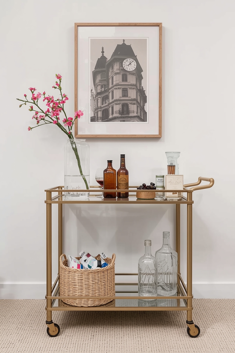 Bar Cart Styling Tips for Function & Style