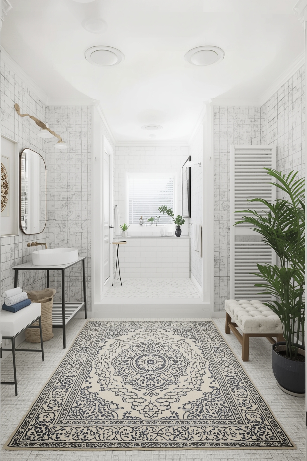 Bathroom Rug & Mat Styling