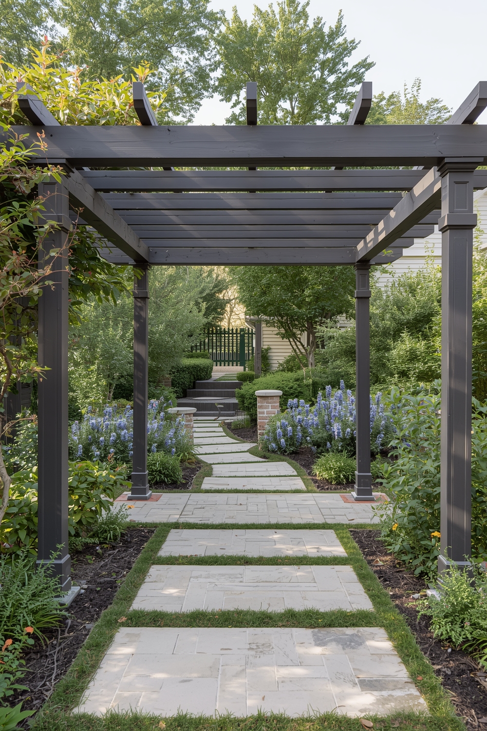 Combining Pergolas with Garden Walkways