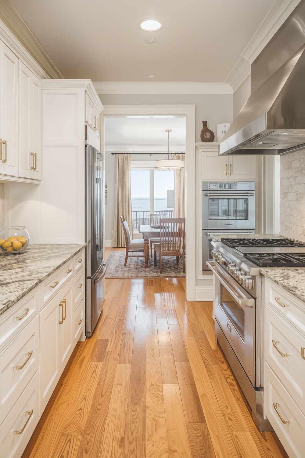 Coordinating White Oak Cabinets with Flooring