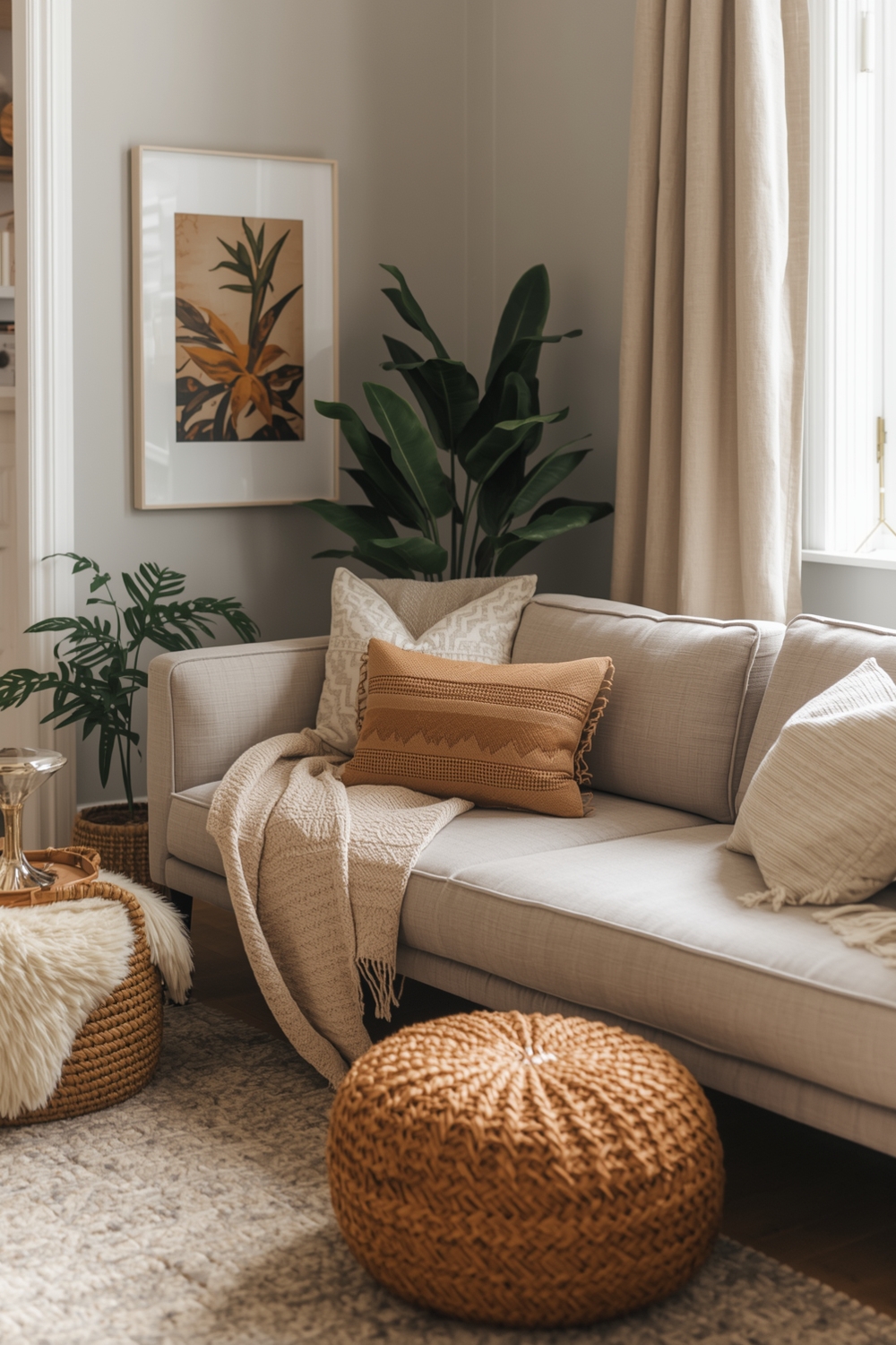 Cozy Seating Corners with Throws & Pillows