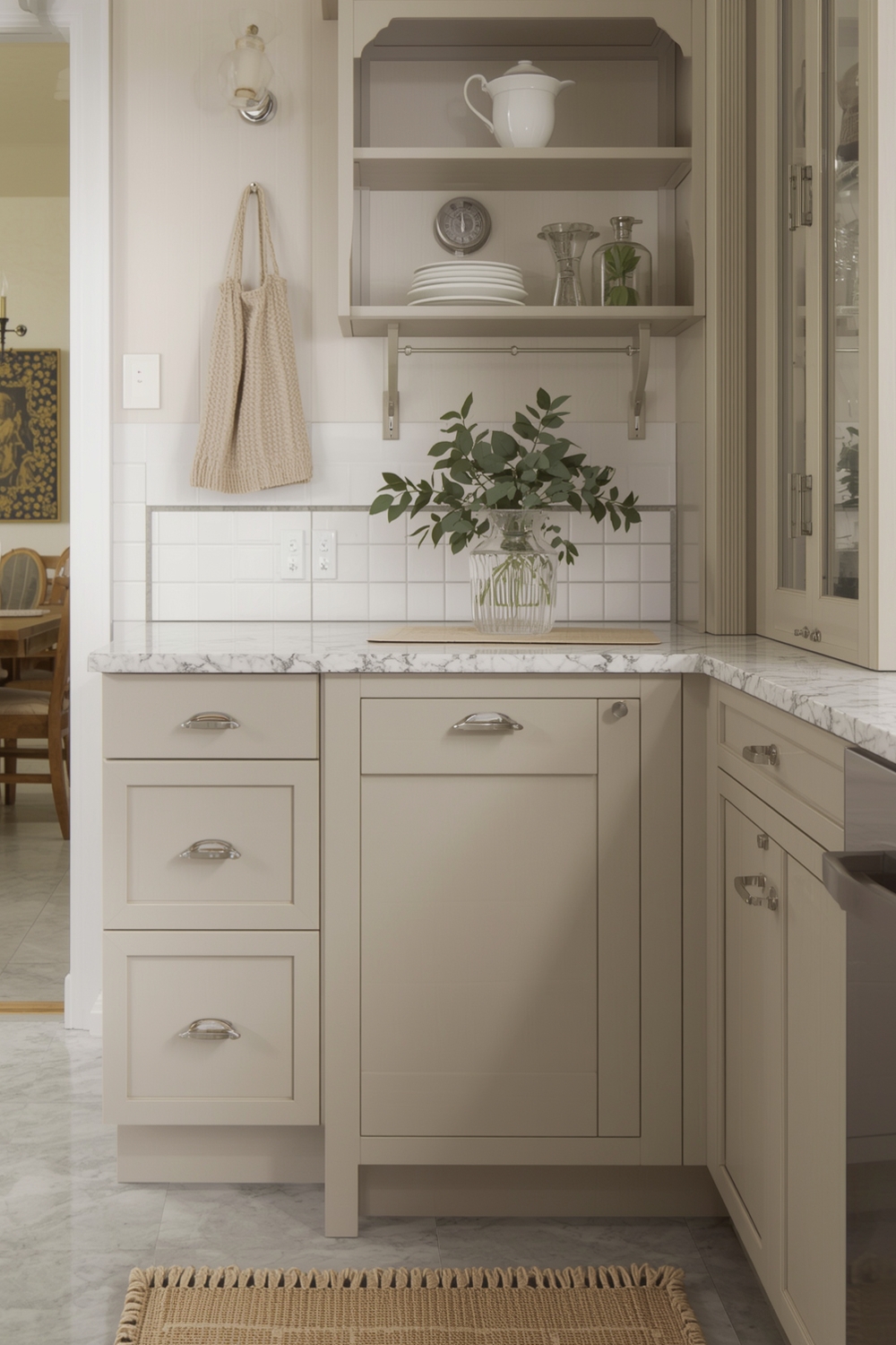 Creative Kitchen Hardware for Beige Cabinets