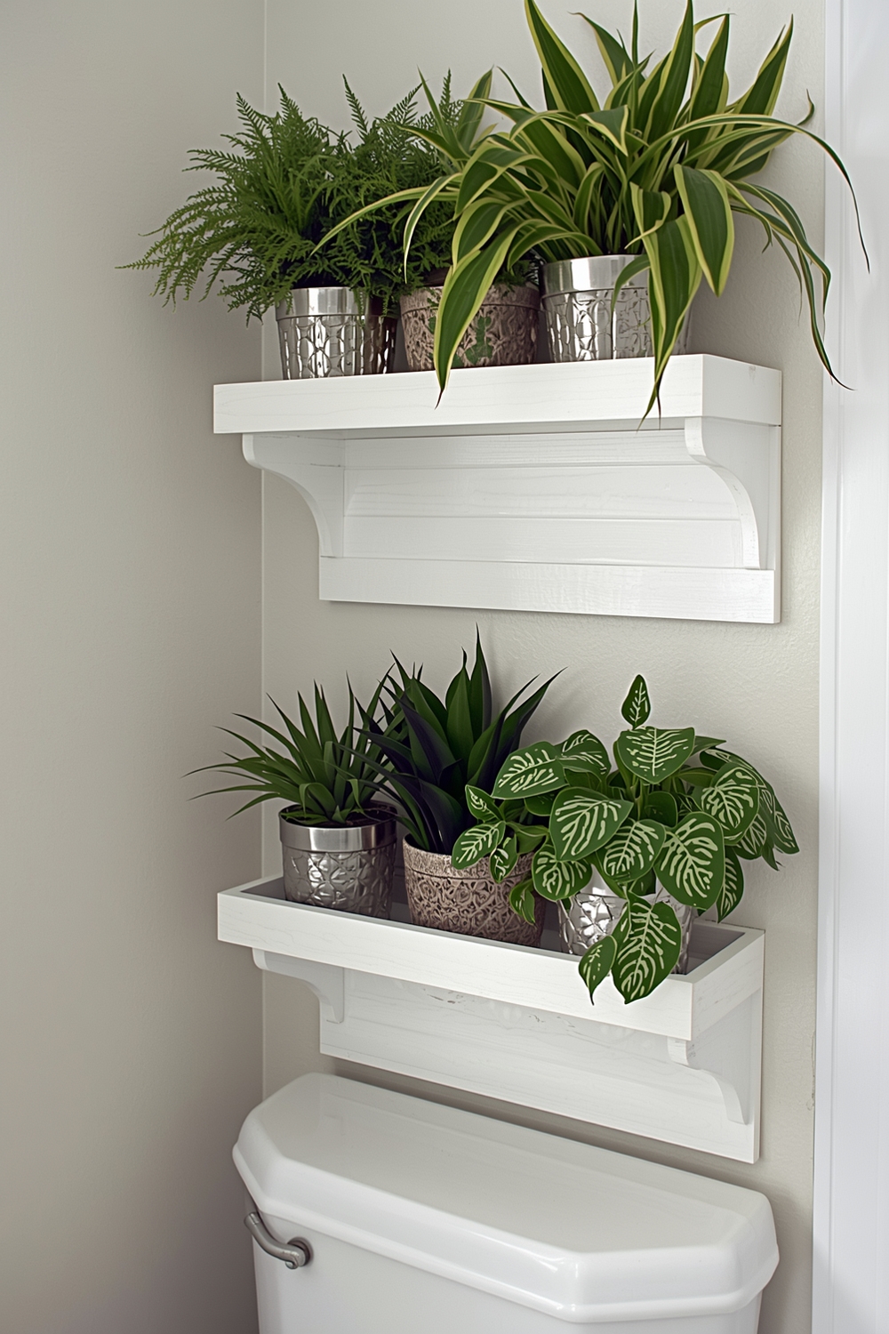 DIY Bathroom Planters