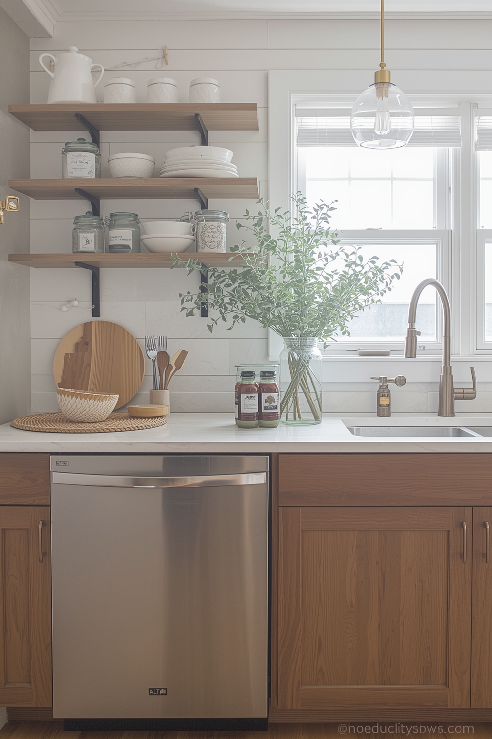 DIY White Oak Cabinet Upgrades