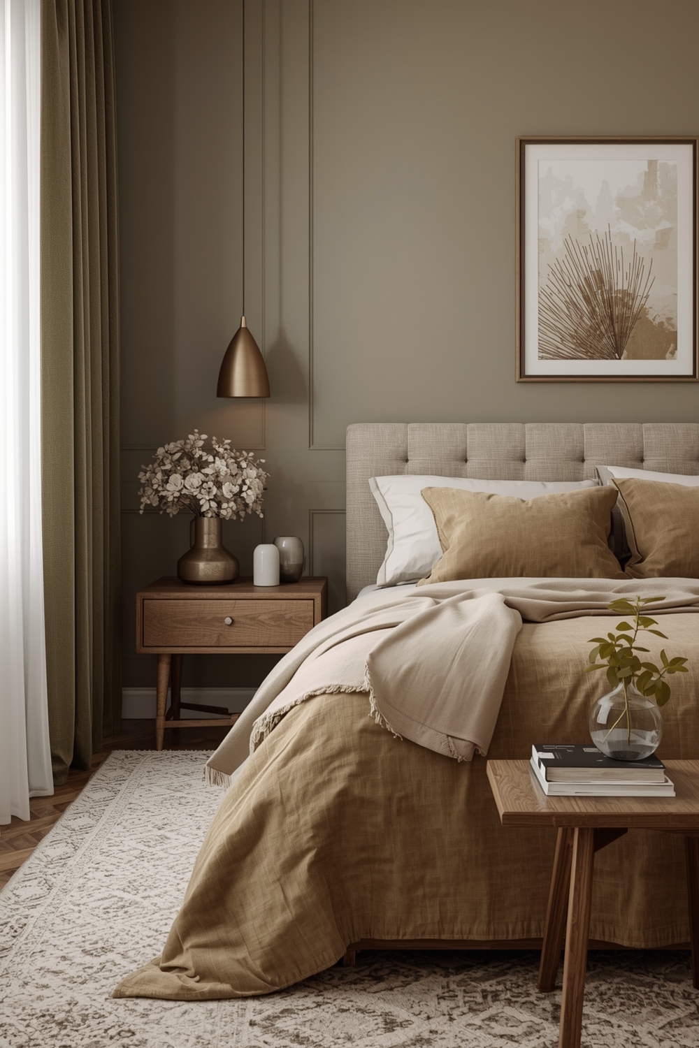 Decorating Bedrooms With Olive