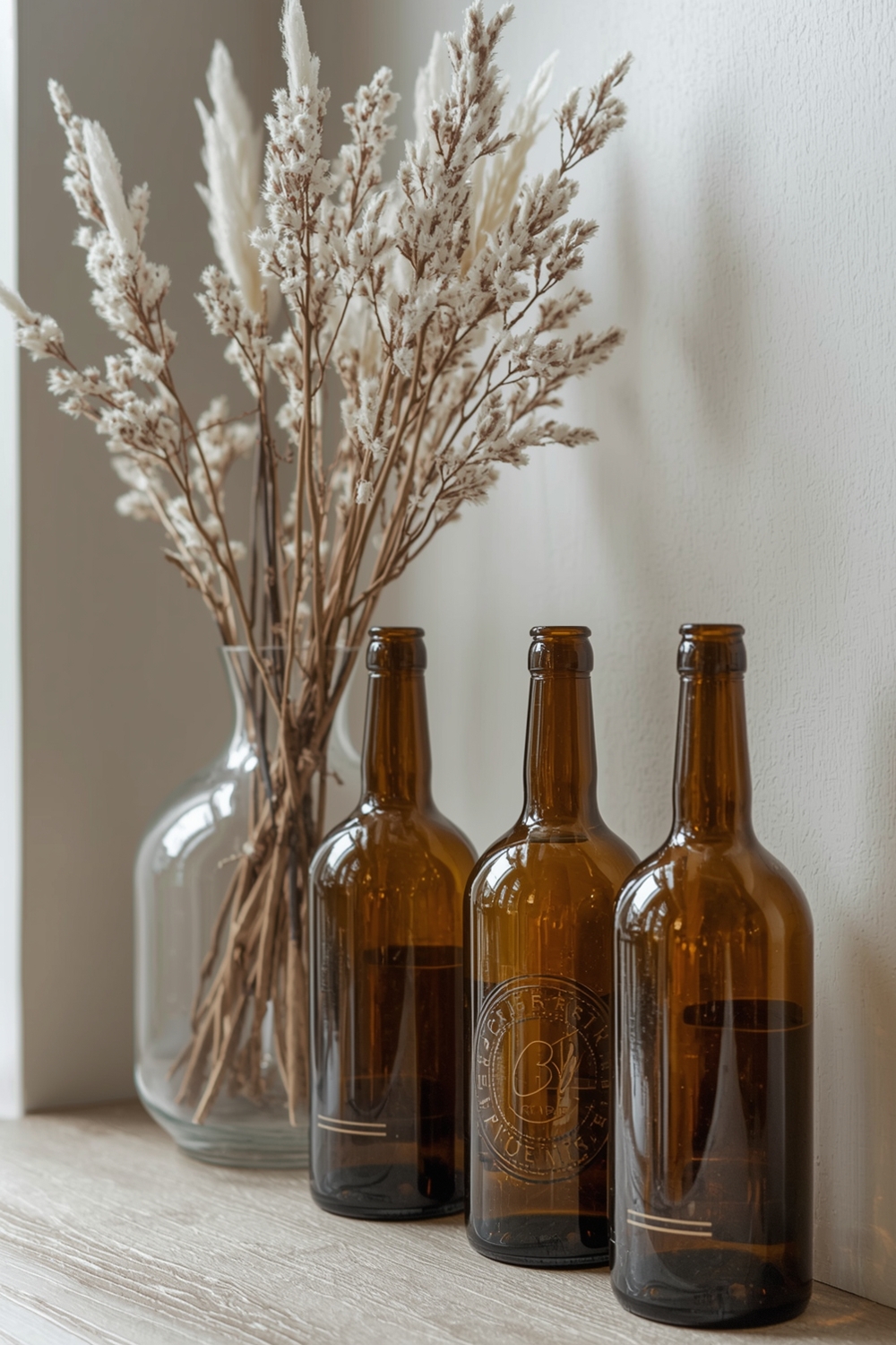 Displaying Bottles Creatively