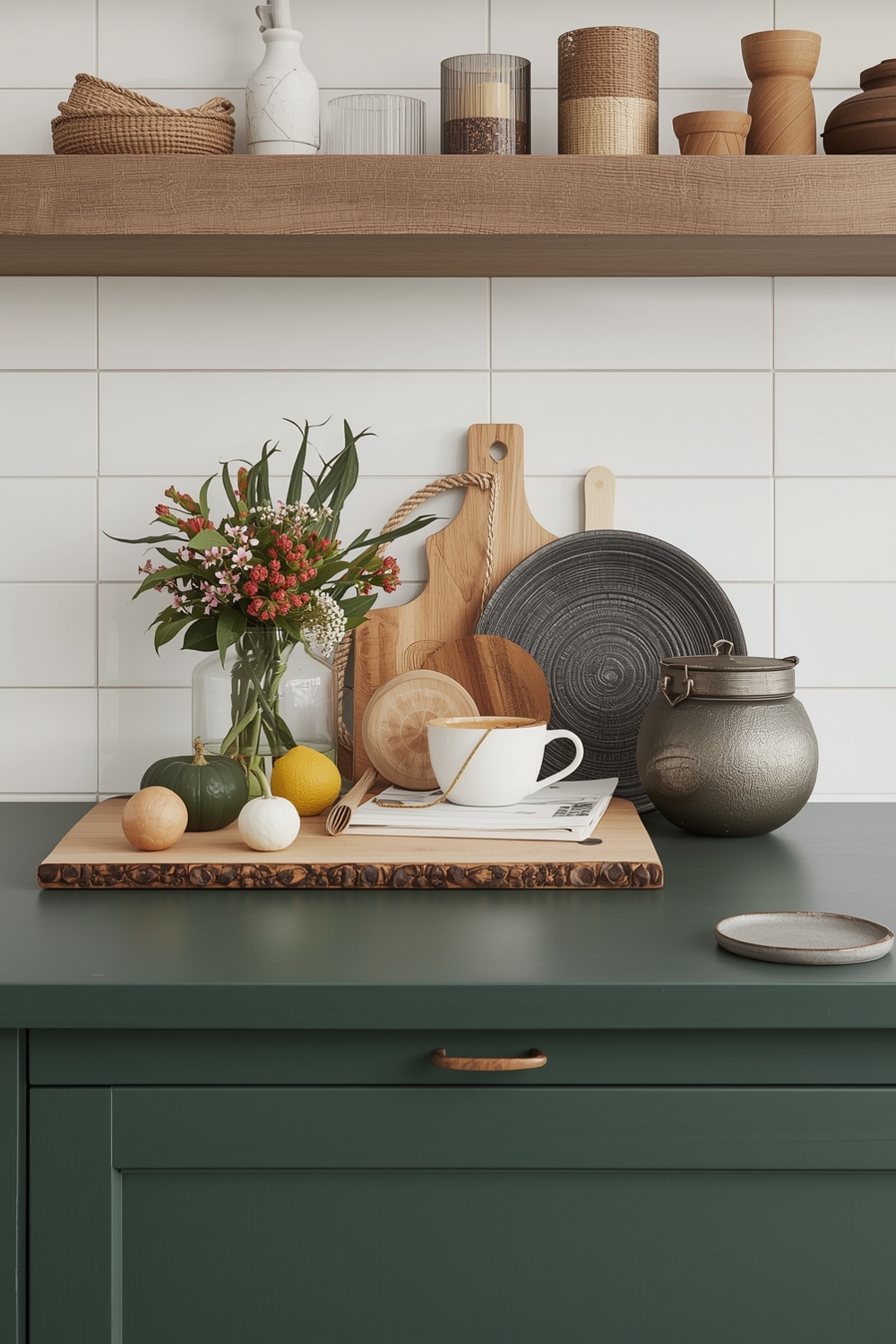 Green Countertop Styling Ideas