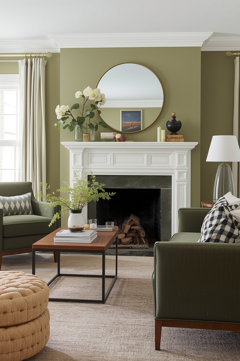 Home Decor Ideas Using Olive Green