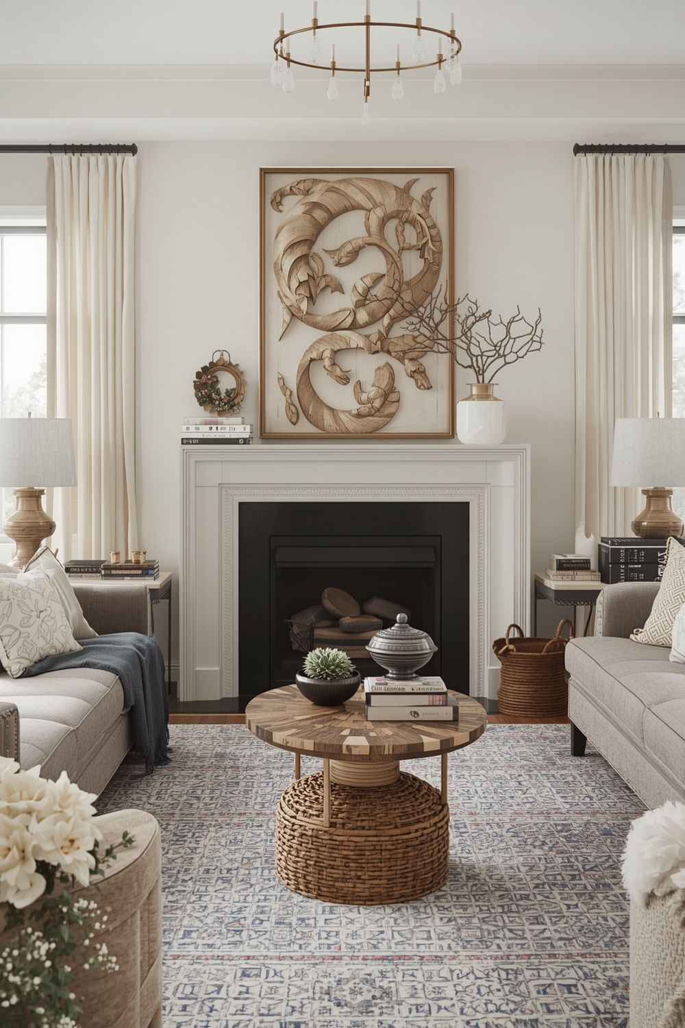 How to Add Seasonal Charm to Modern Living Rooms