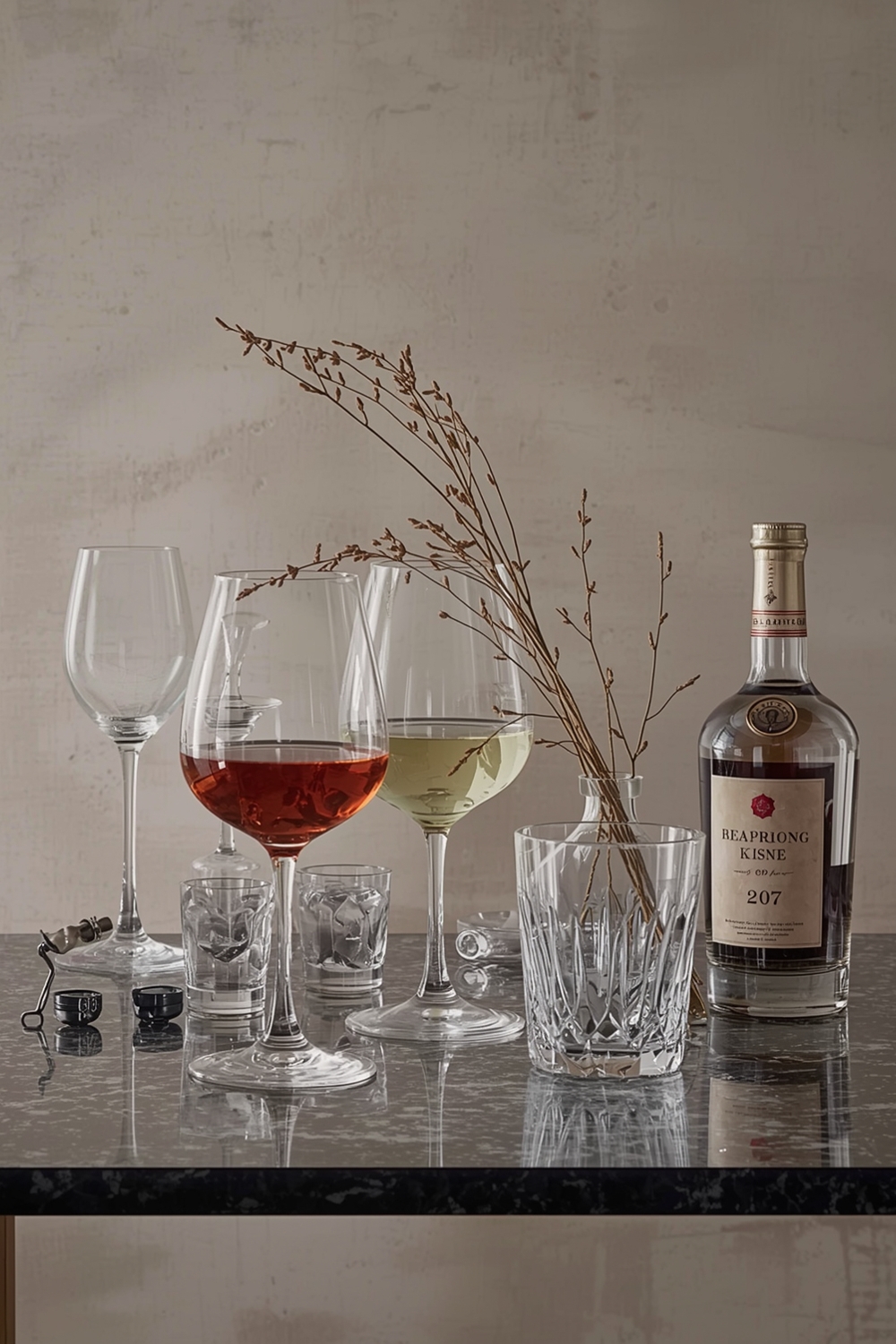 How to Arrange Spirits & Glassware