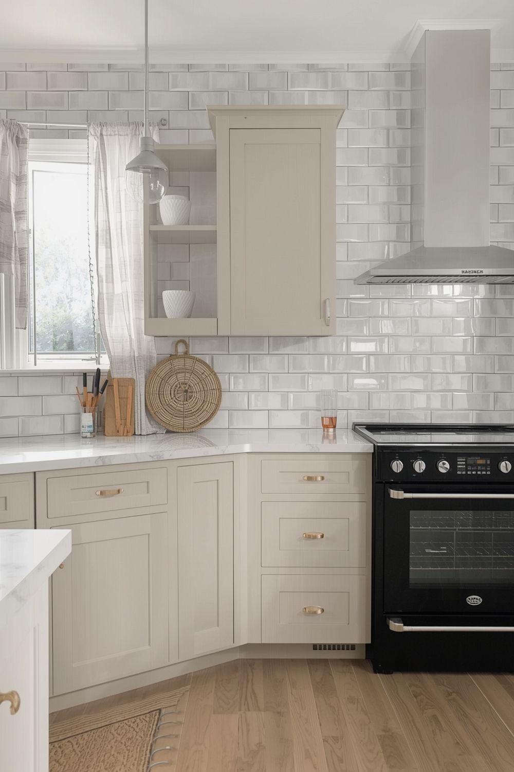 How to Style Beige Cabinets with Minimalist Counters