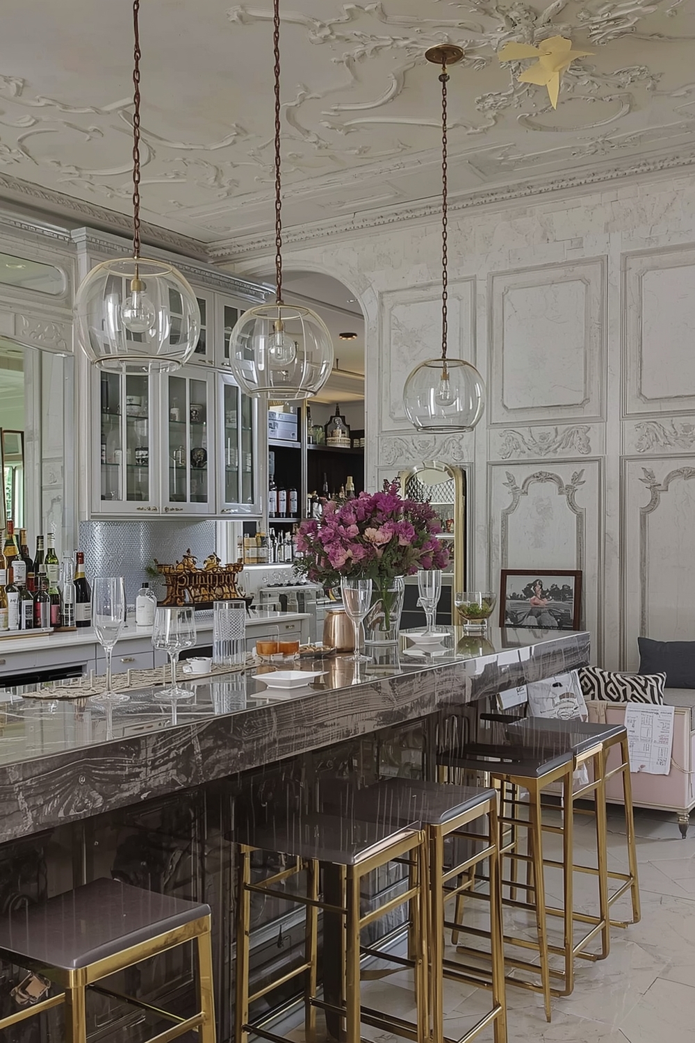 Incorporating Vintage Elements in a Modern Bar