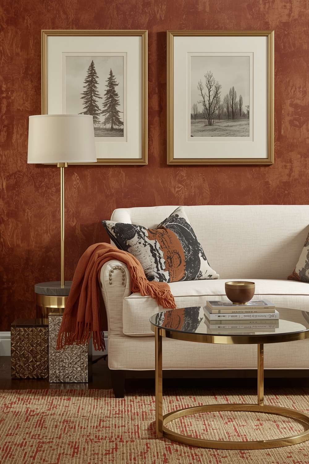 Incorporating Warm Colors & Metallics