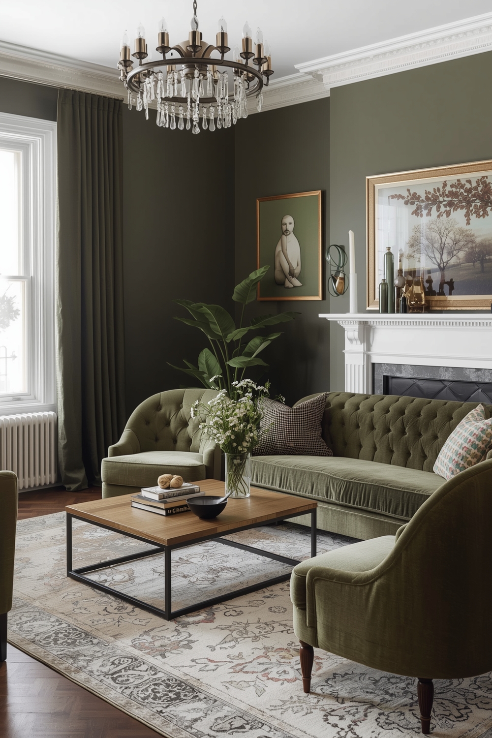 Inspiring Olive Green Interiors