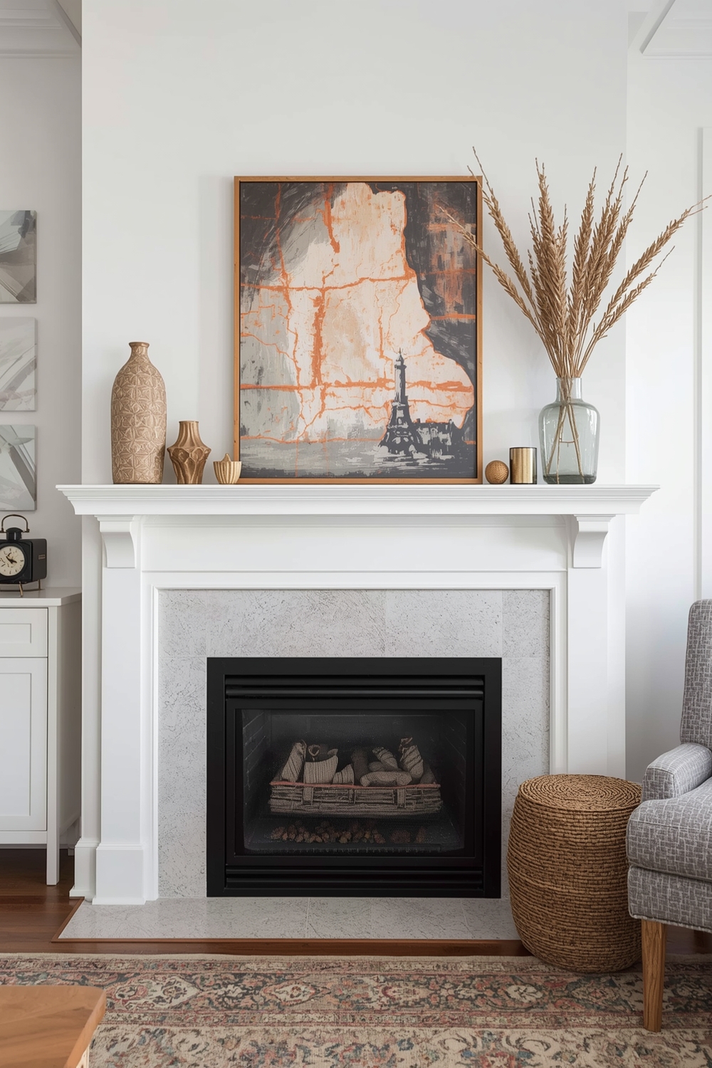 Layering Different Heights on Your Mantel