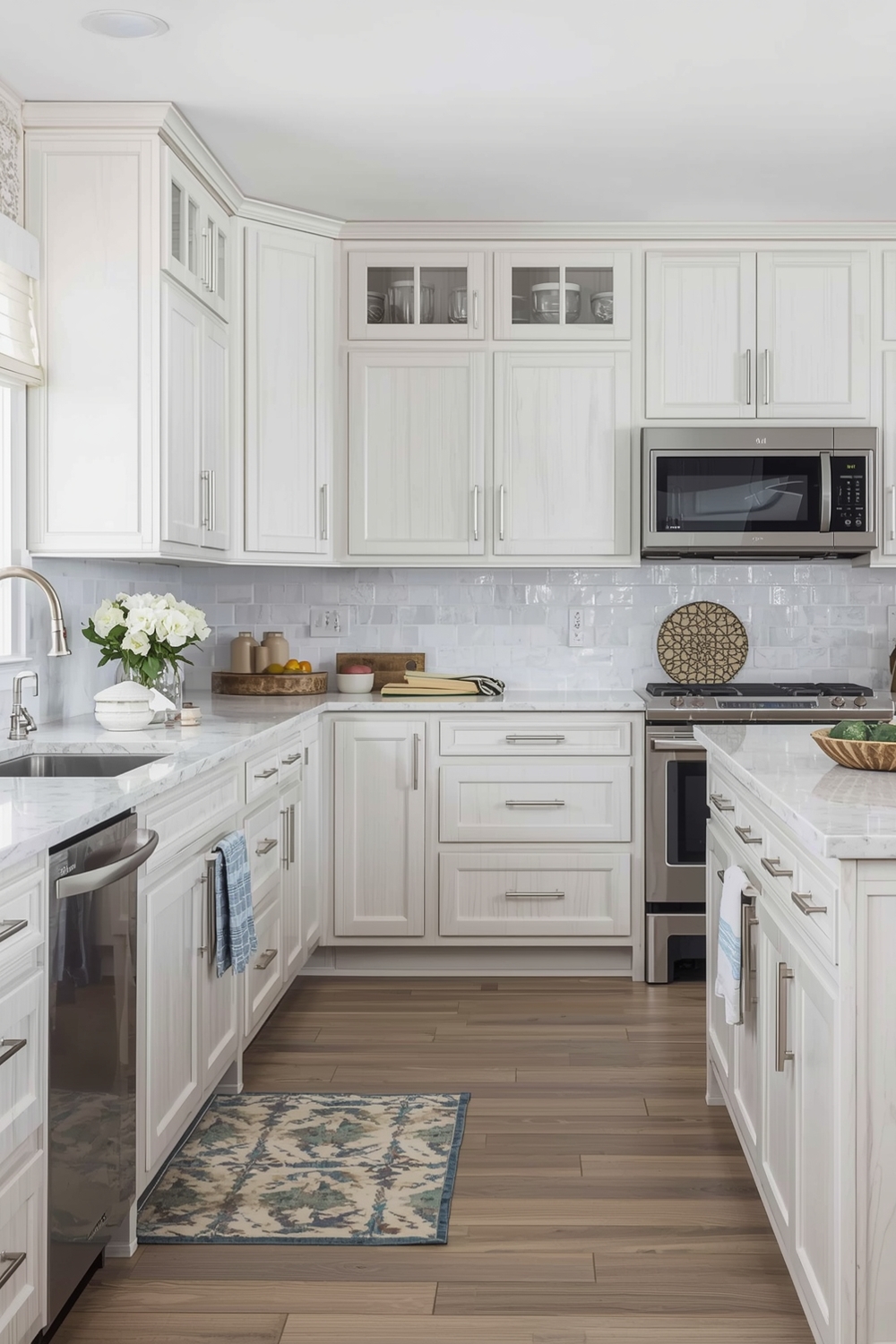 Layering Neutrals Around White Oak Cabinets