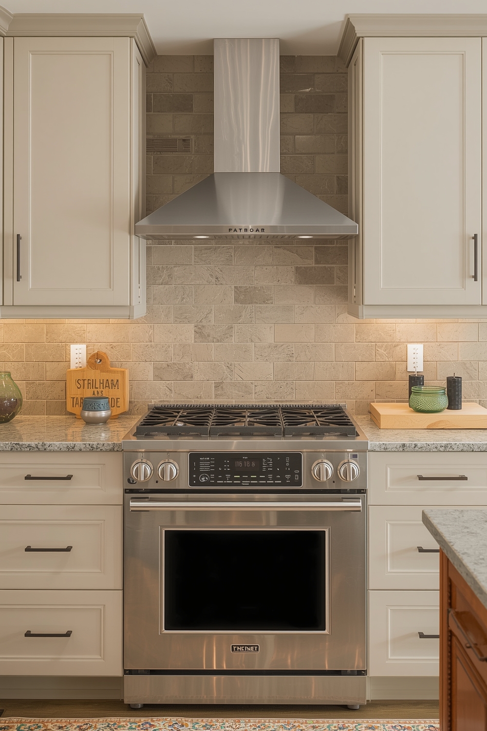 Lighting Ideas to Enhance Beige Cabinets