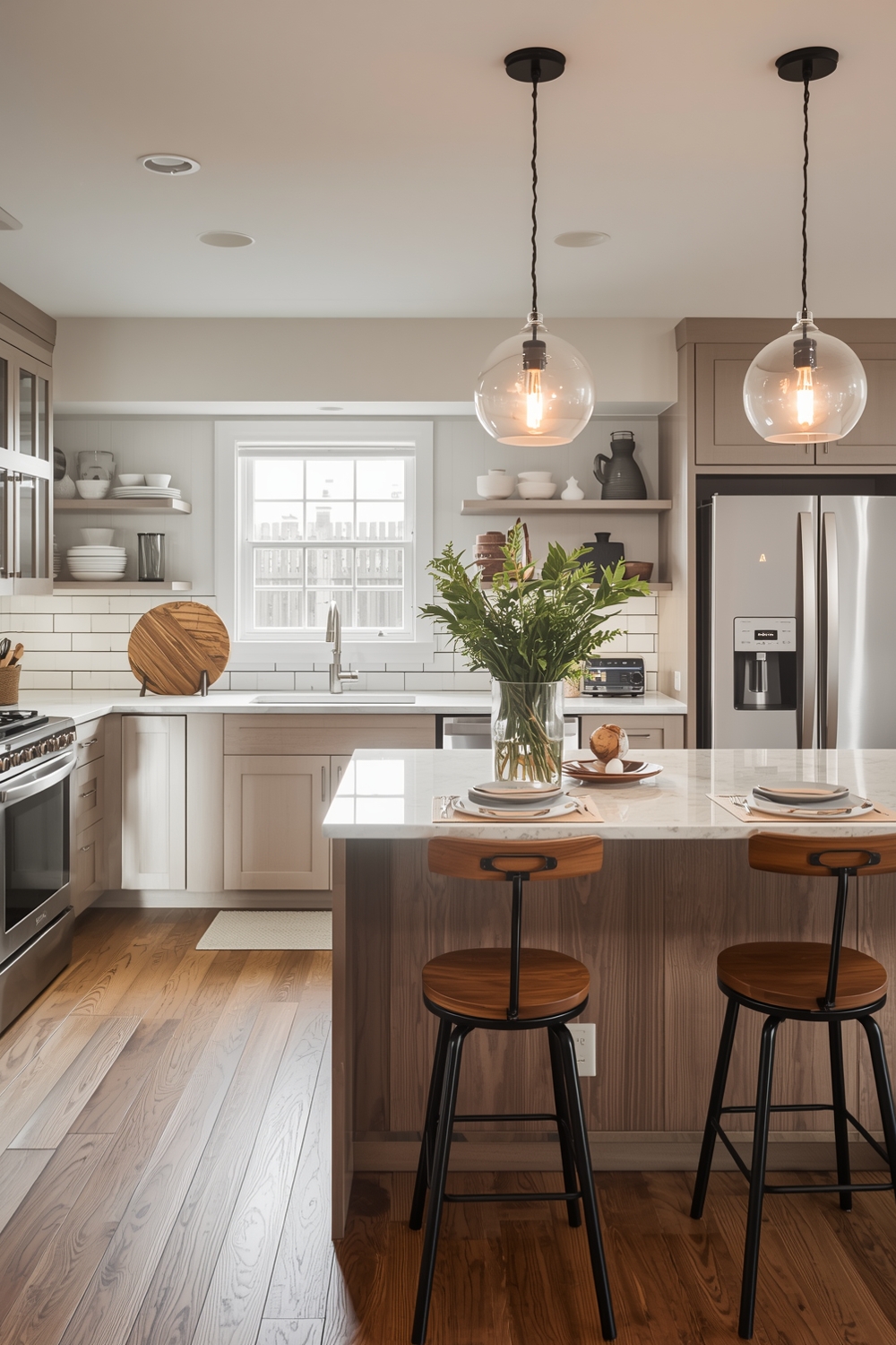 Lighting Tricks for White Oak Kitchen Ambiance