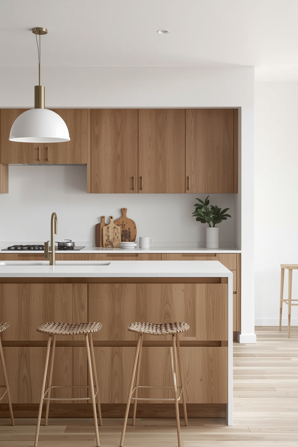 Minimalist White Oak Kitchen Ideas