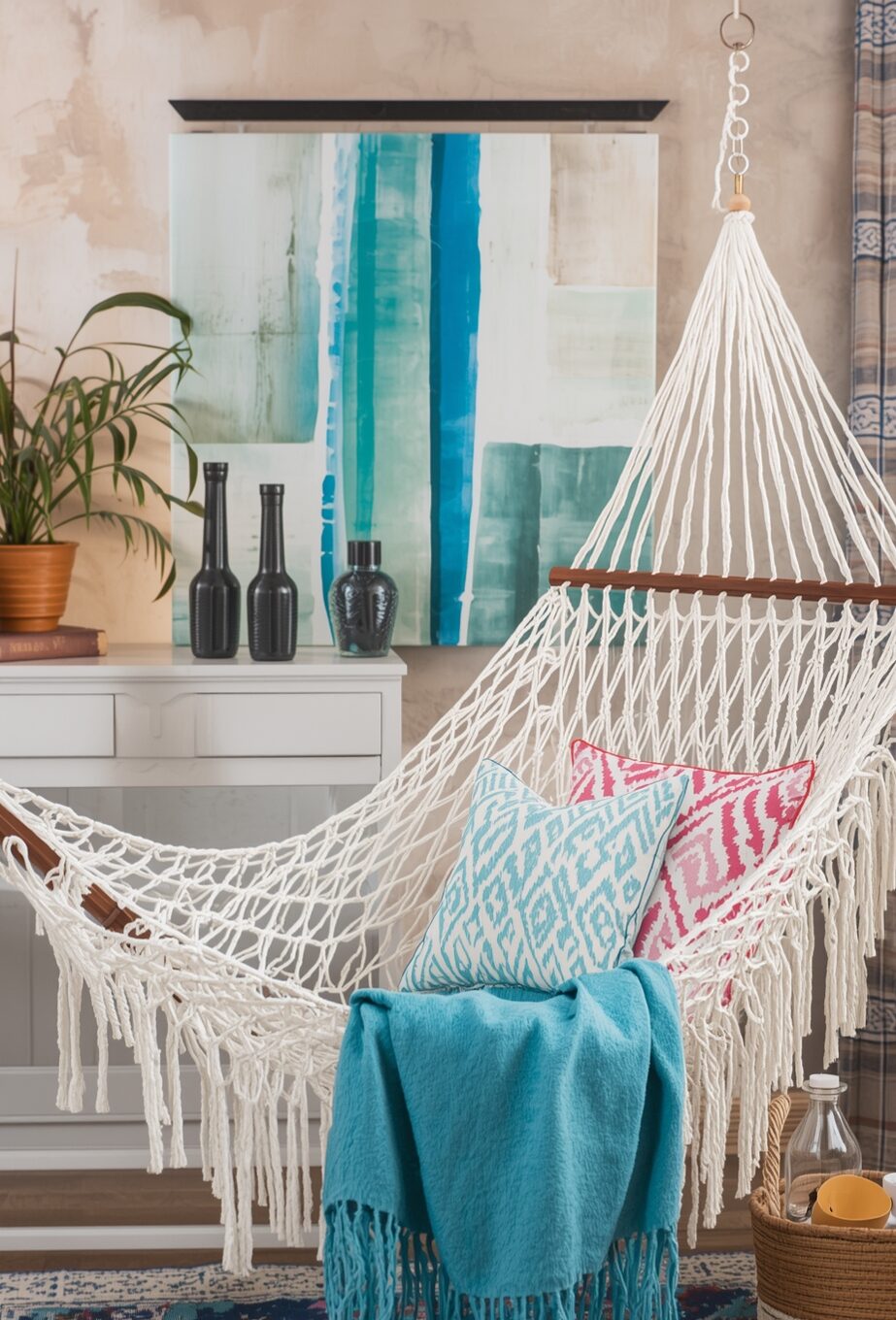Mixing Colors & Patterns in Hammock Decor