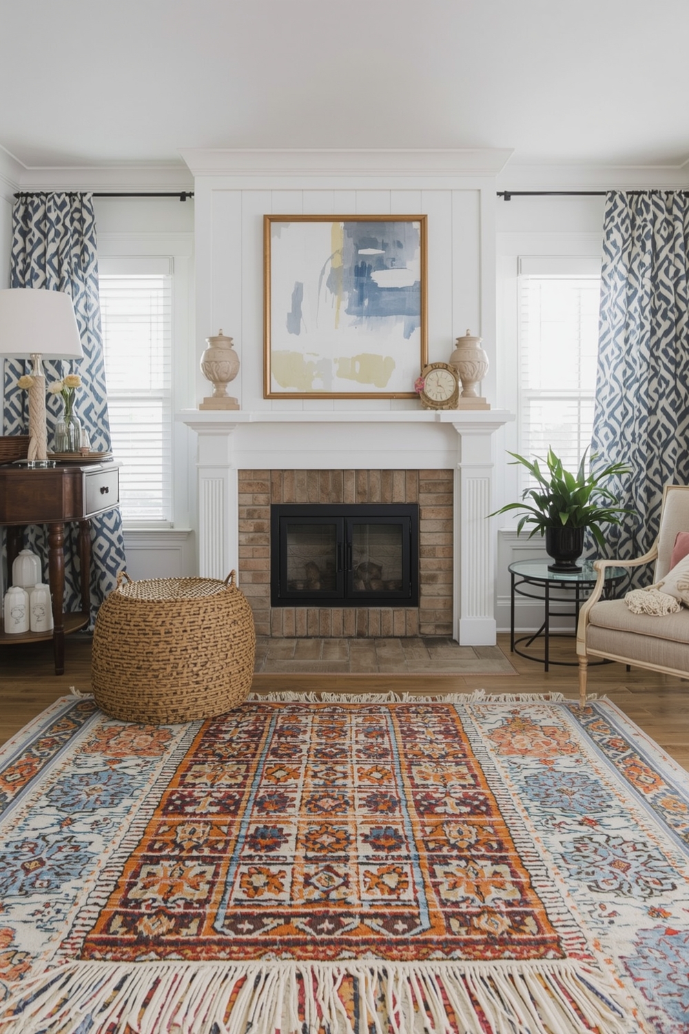 Mixing Patterned Rugs for Fall