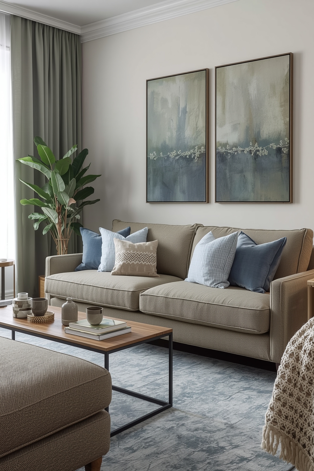 Mixing Sage With Blues & Greys