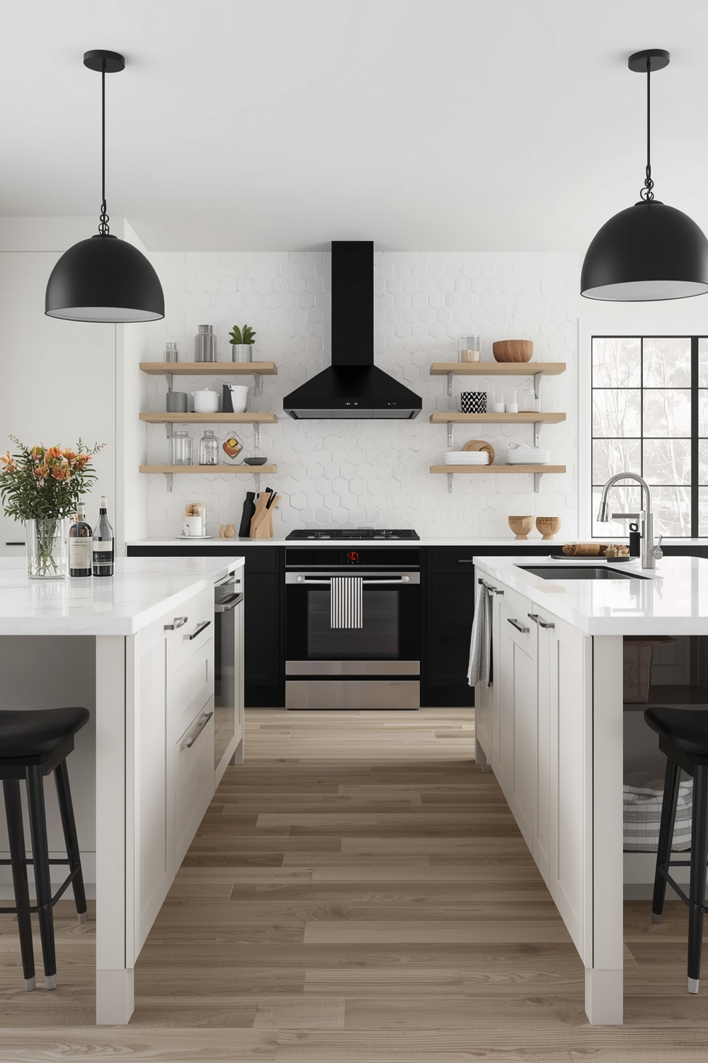 Modern Two-Tone Kitchen Layouts