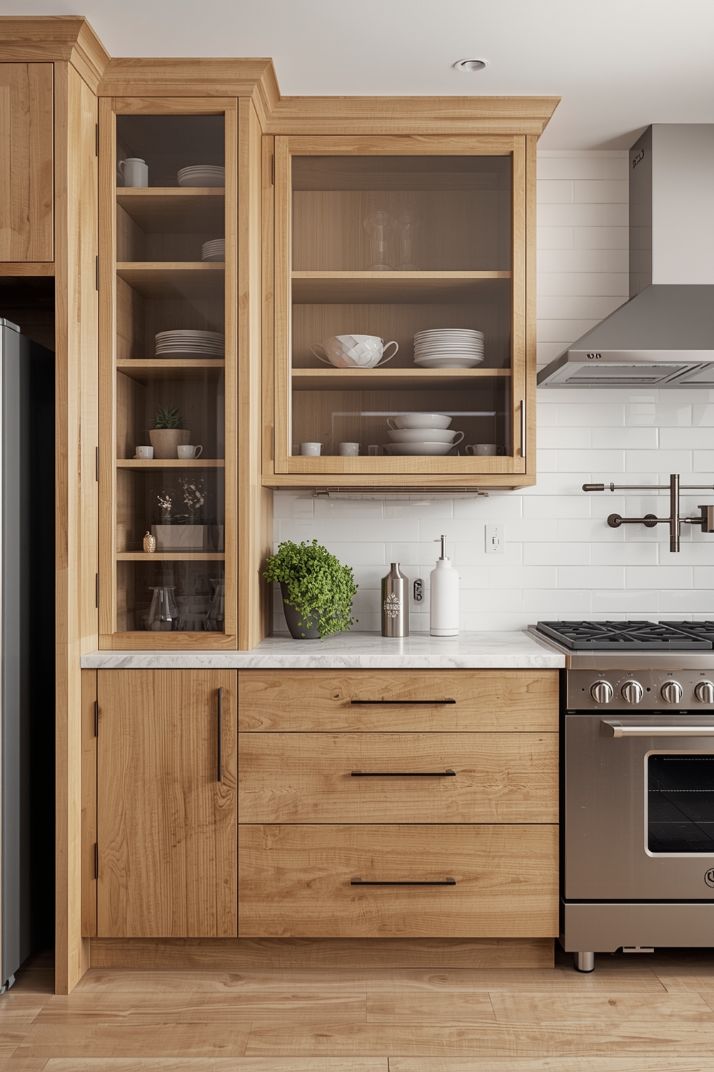 Modern vs. Classic White Oak Cabinet Designs