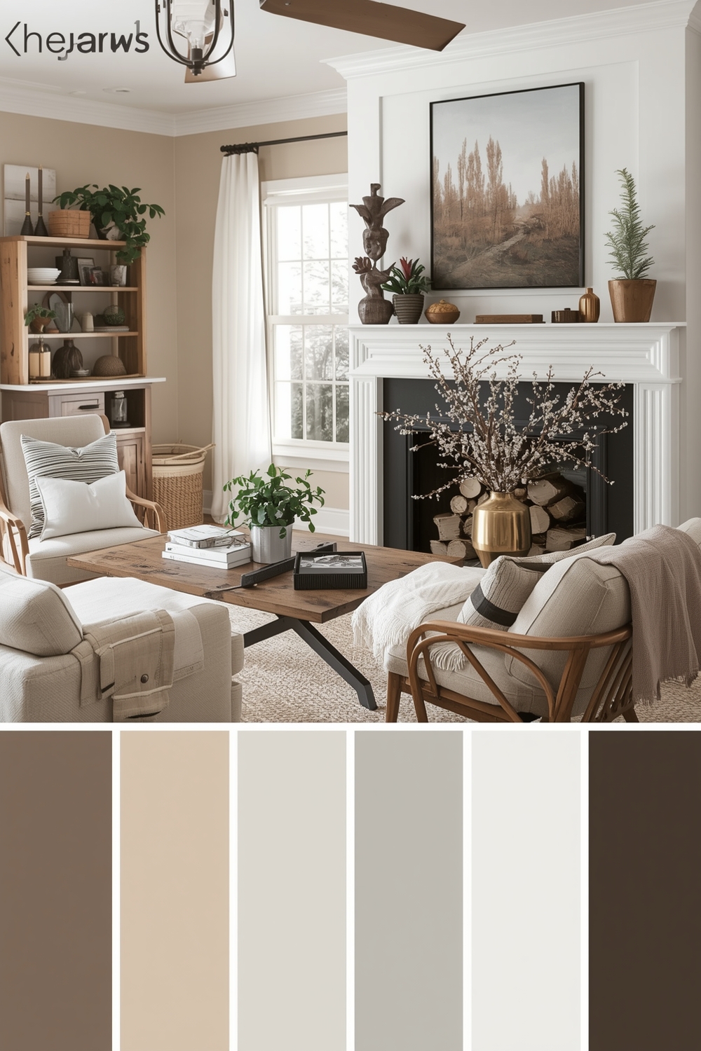 Neutral Color Palettes for Farmhouse