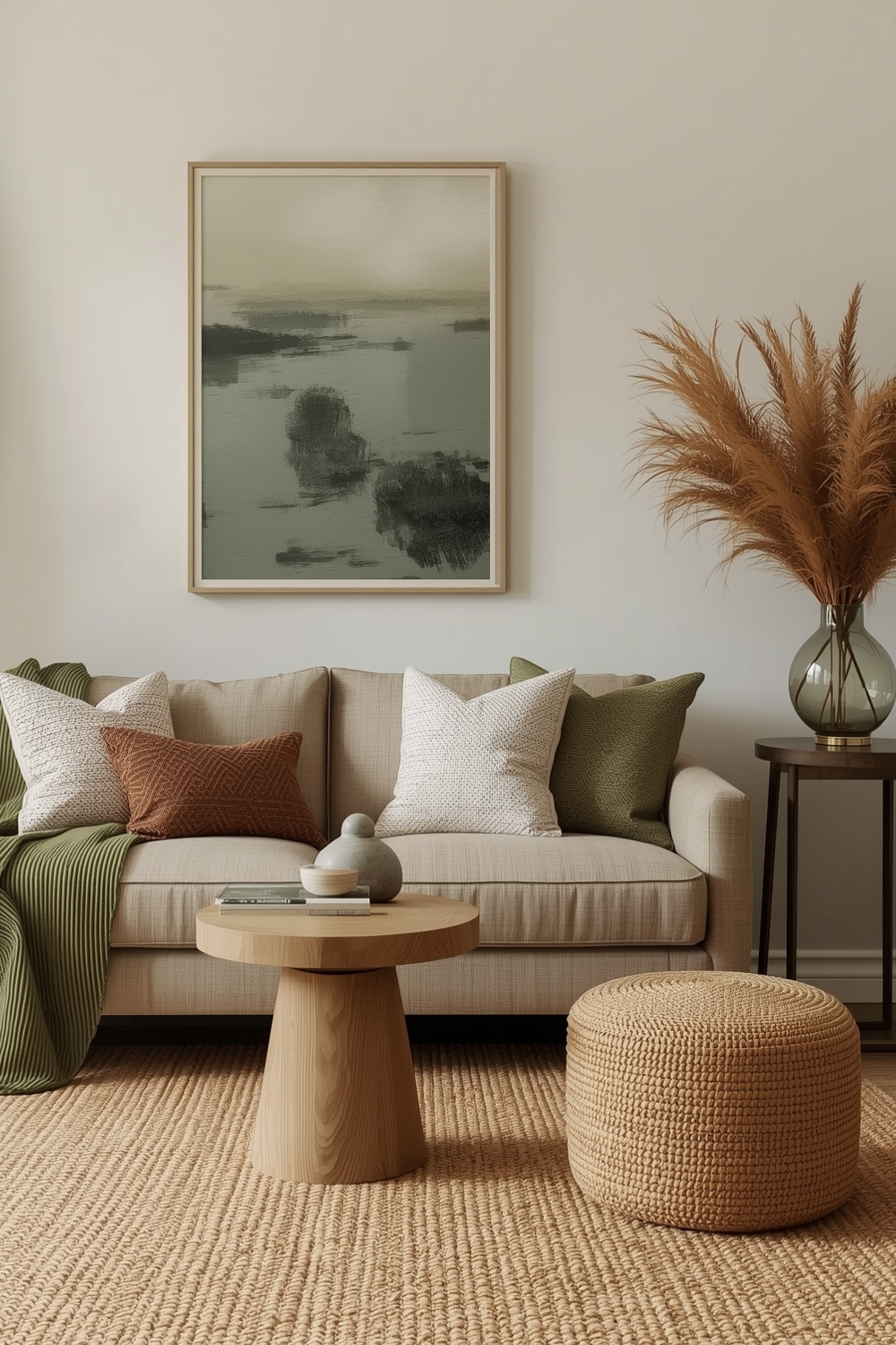 Olive Green & Natural Elements