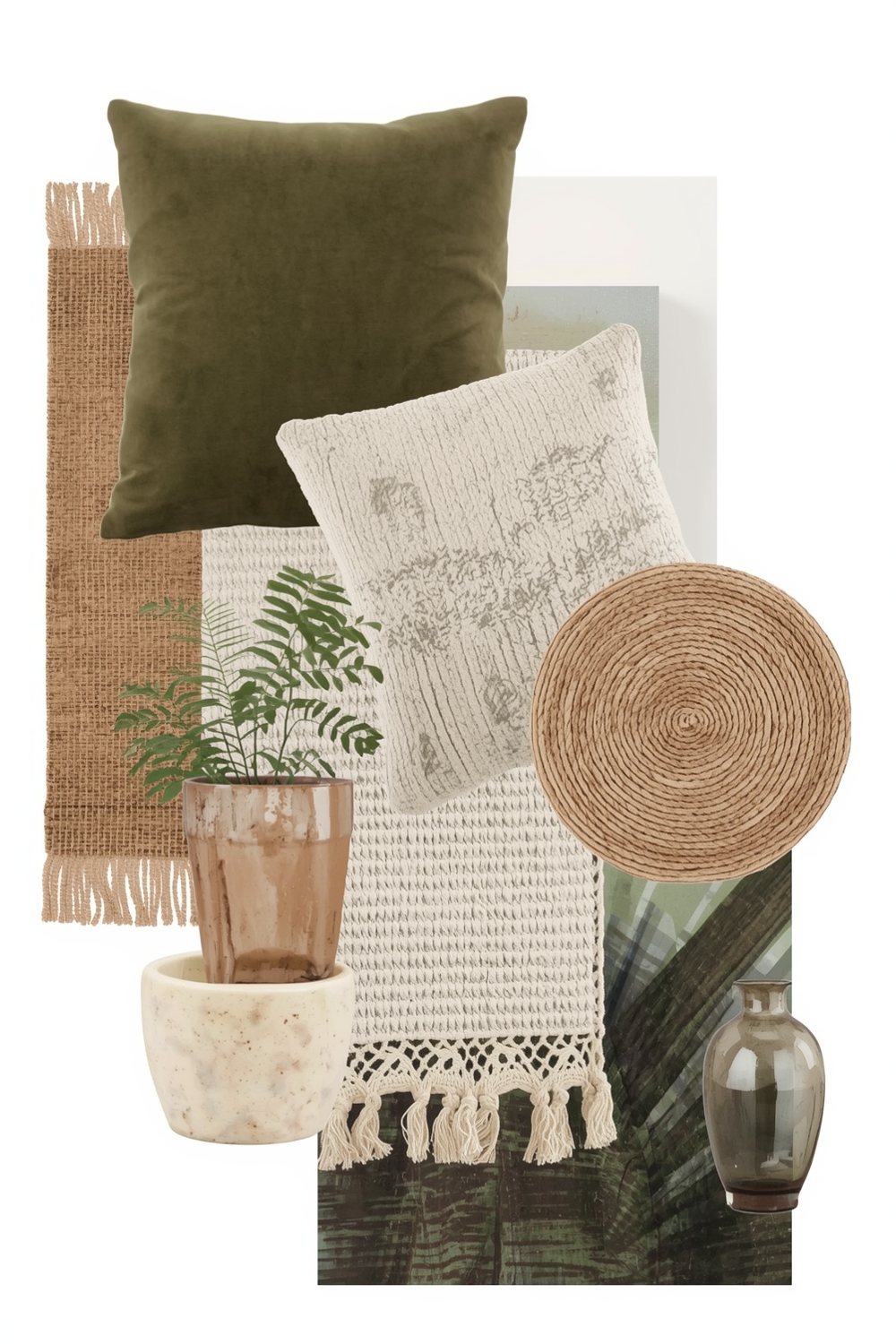 Olive Green & Neutral Pairings
