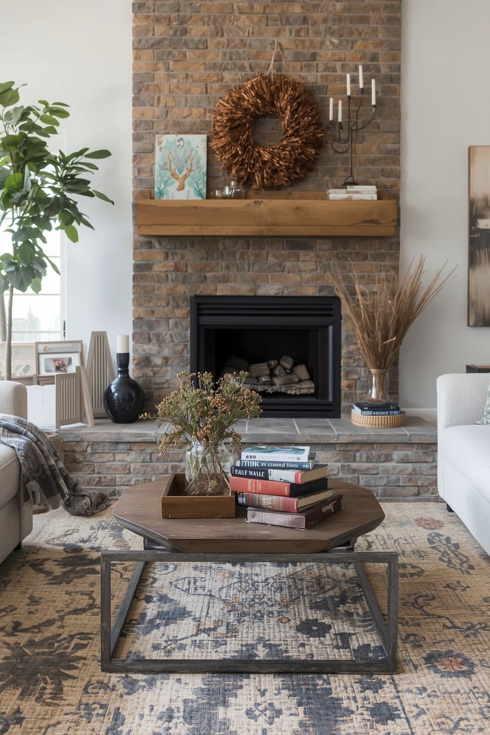 Rustic Accents for Autumn Living Rooms