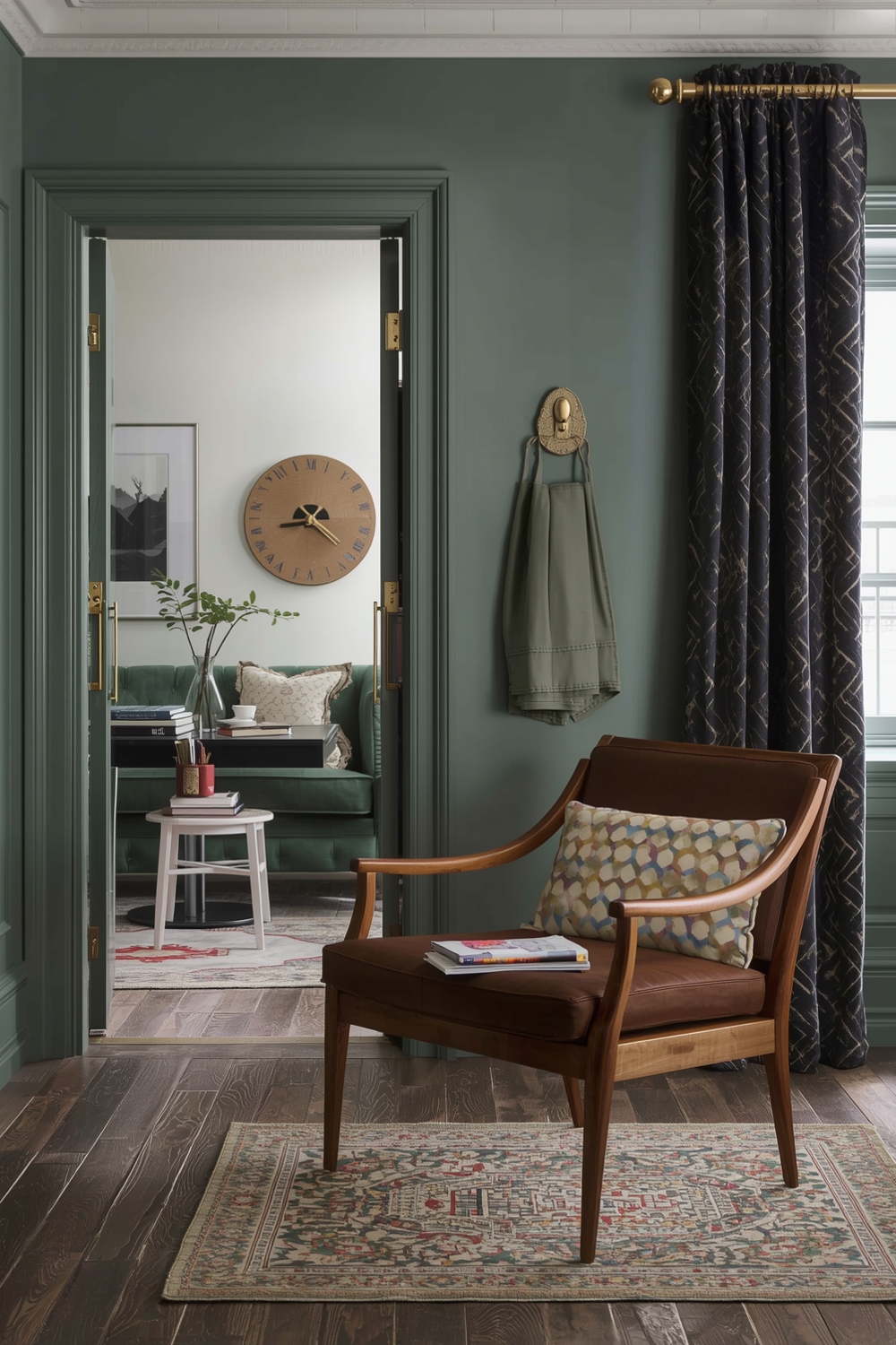 Sage Green & Dark Wood Pairings