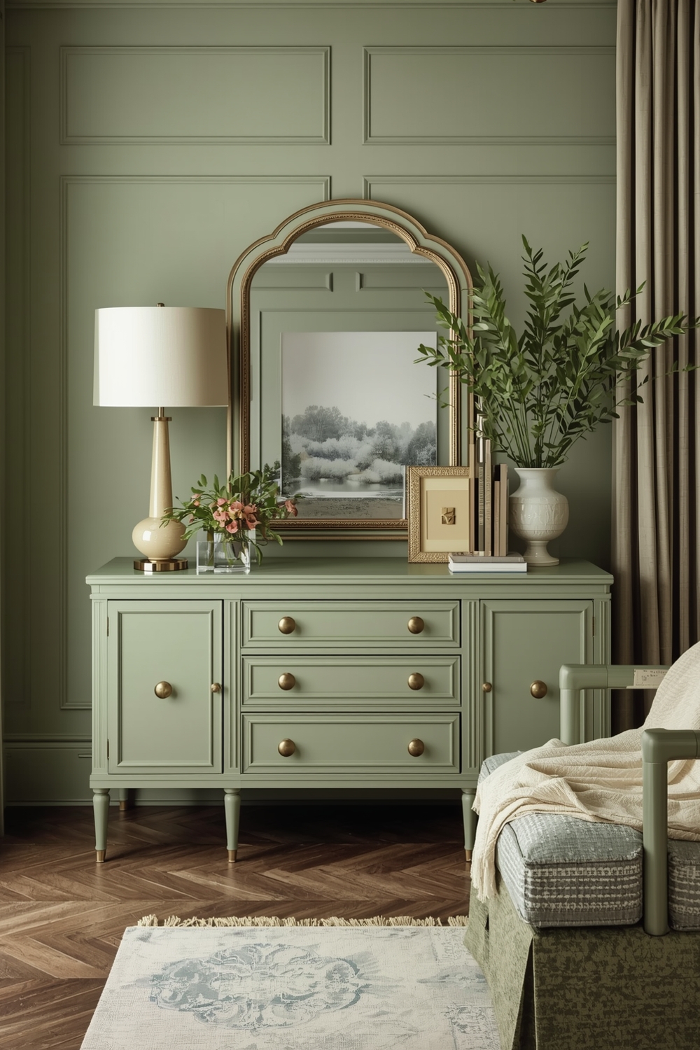Sage Green Furniture Styling