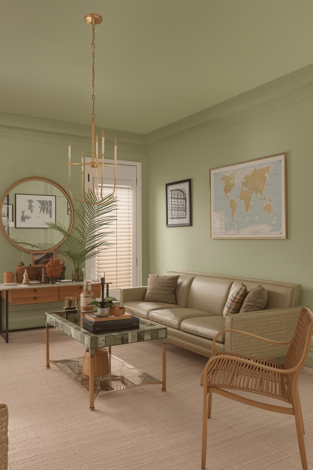 Sage Green Wall & Ceiling Ideas