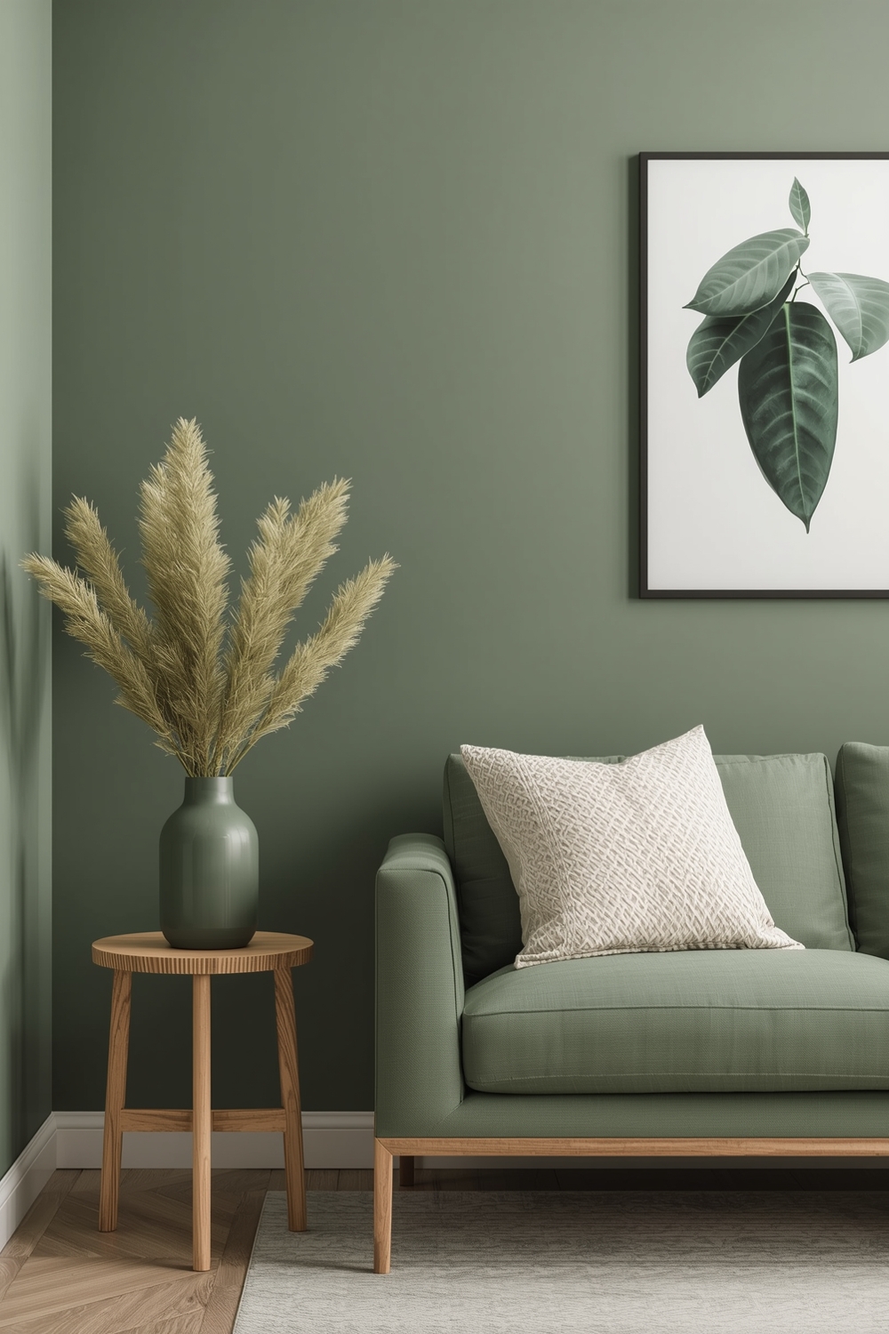 Sage Green in Minimalist Spaces