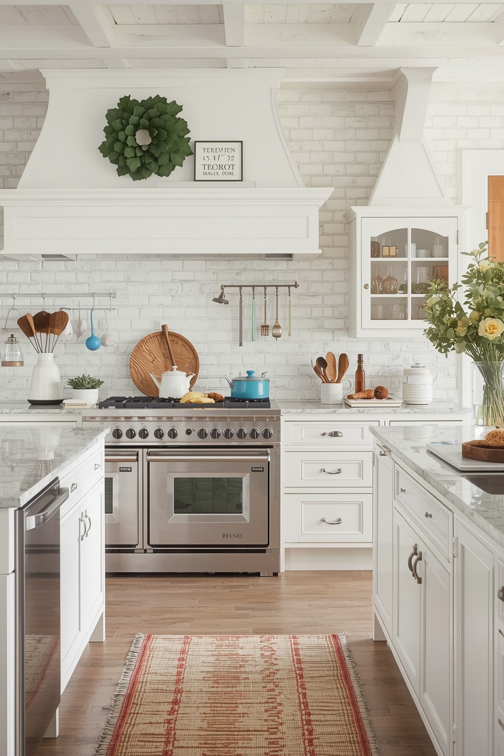 Seasonal White Oak Kitchen Styling