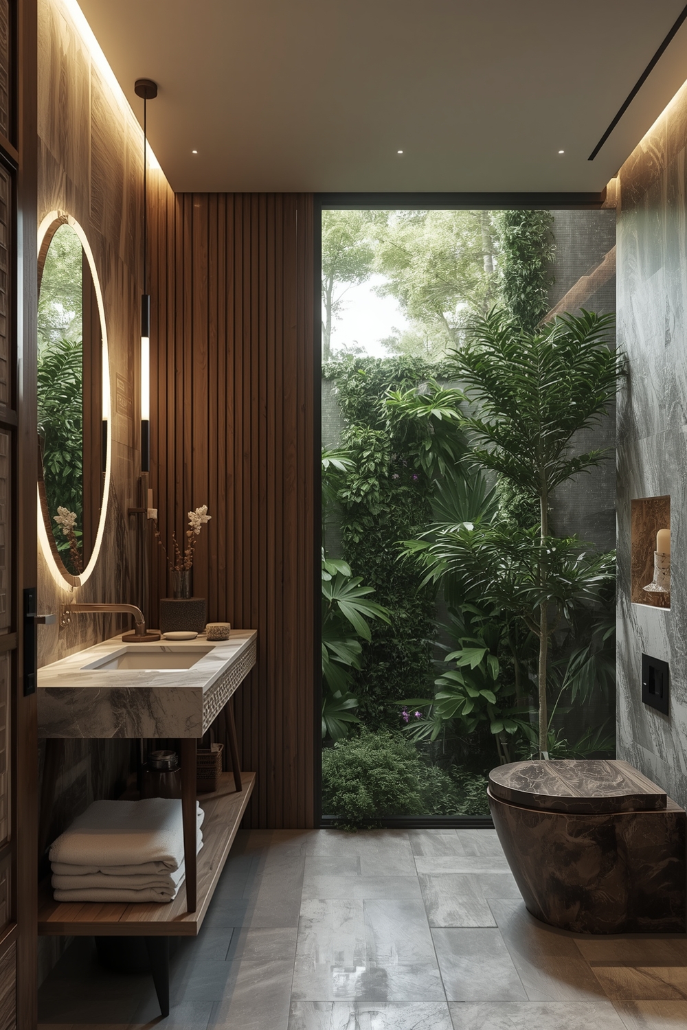 Spa-Like Nature-Inspired Bathrooms