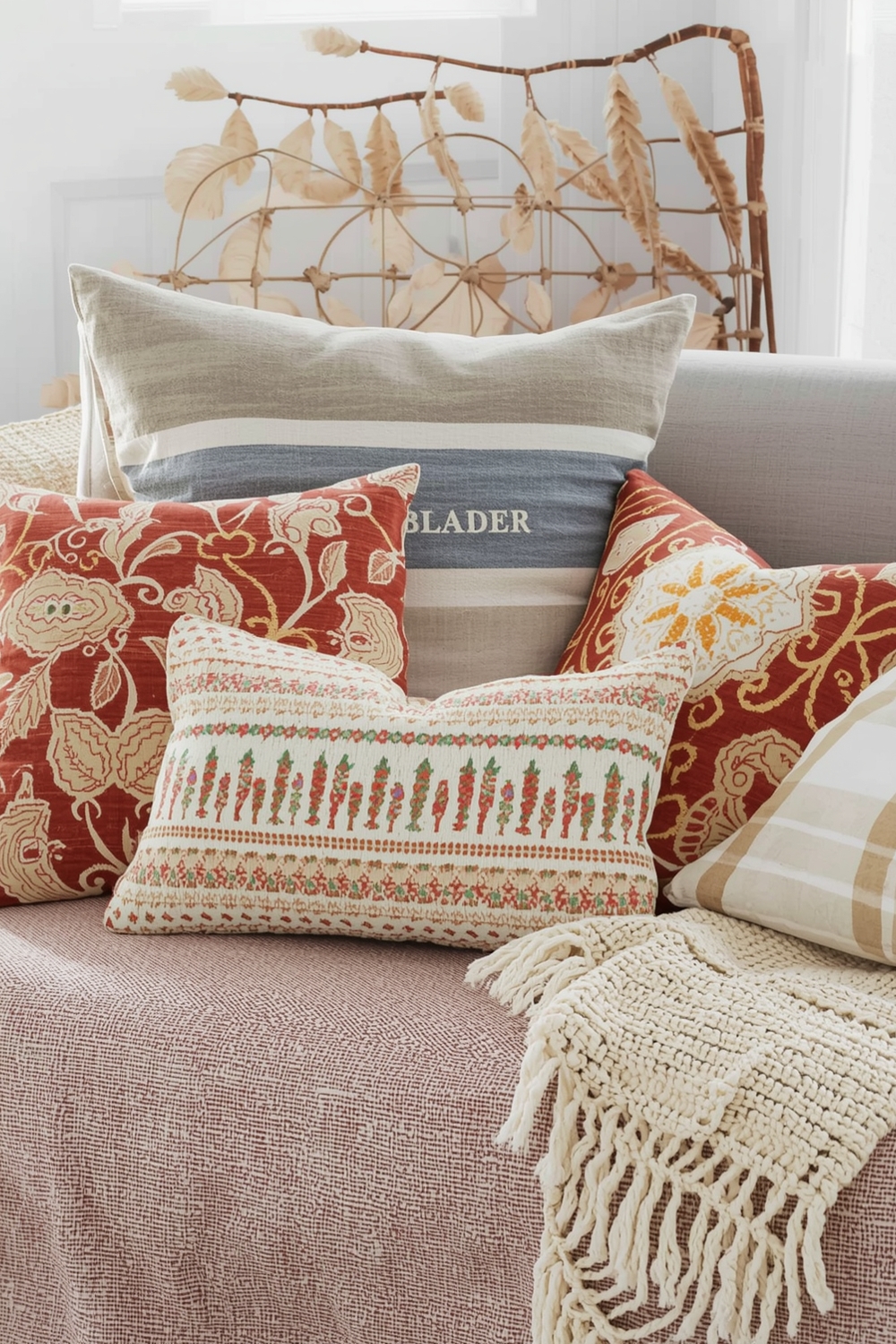 Styling Fall Pillows & Throws