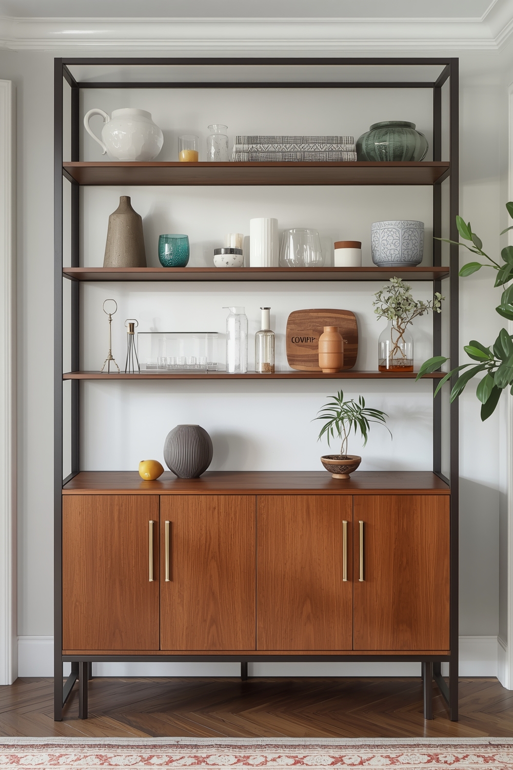 Styling Open Shelving with Glassware