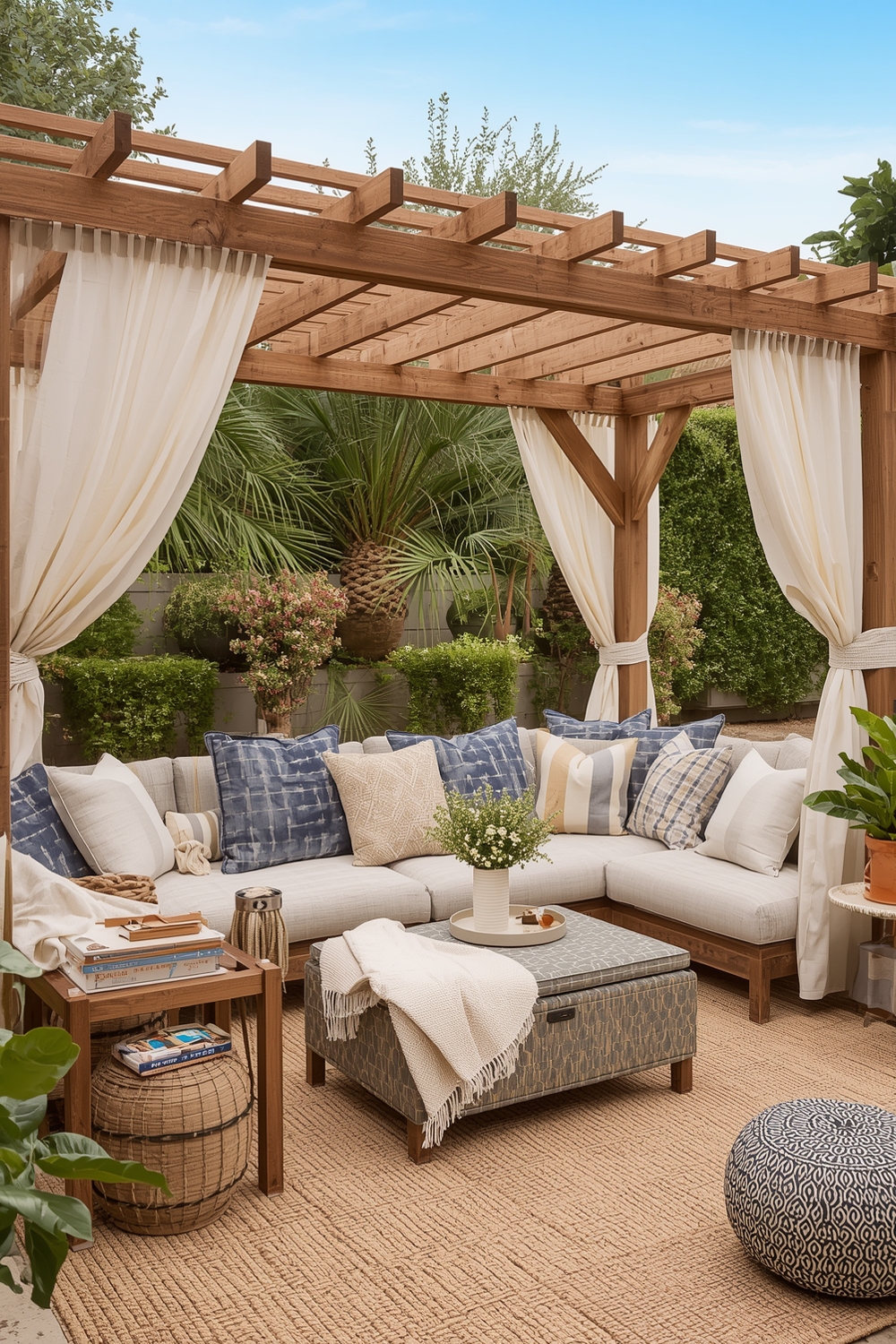 Styling Pergolas with Cushions & Throws