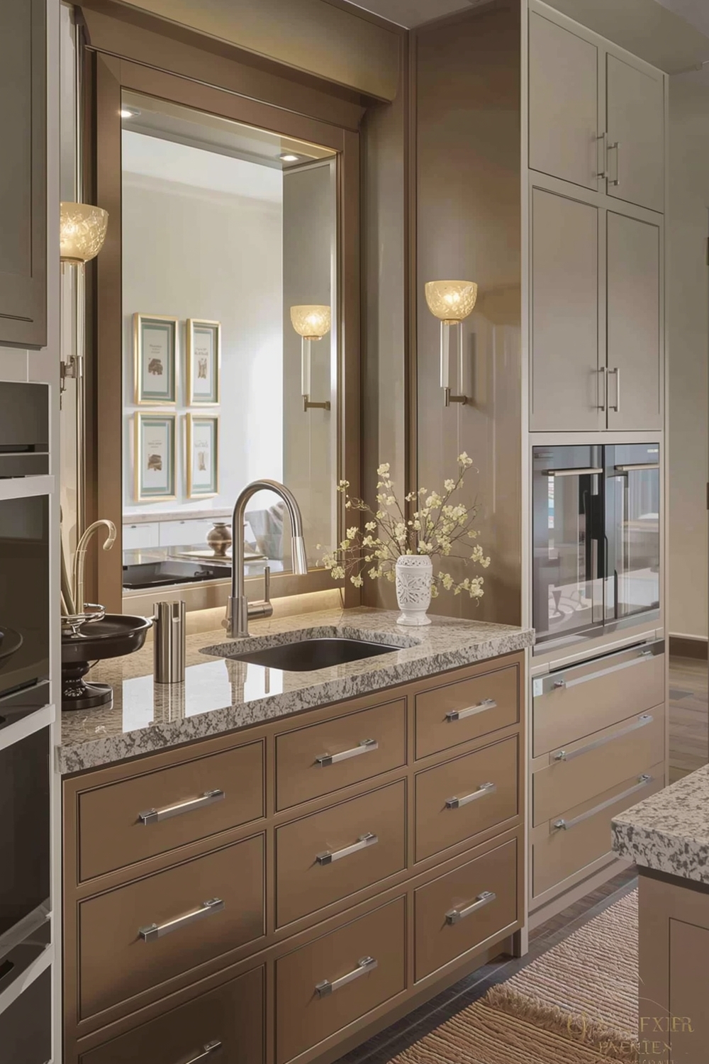 Styling Two-Tone Cabinets with Lighting