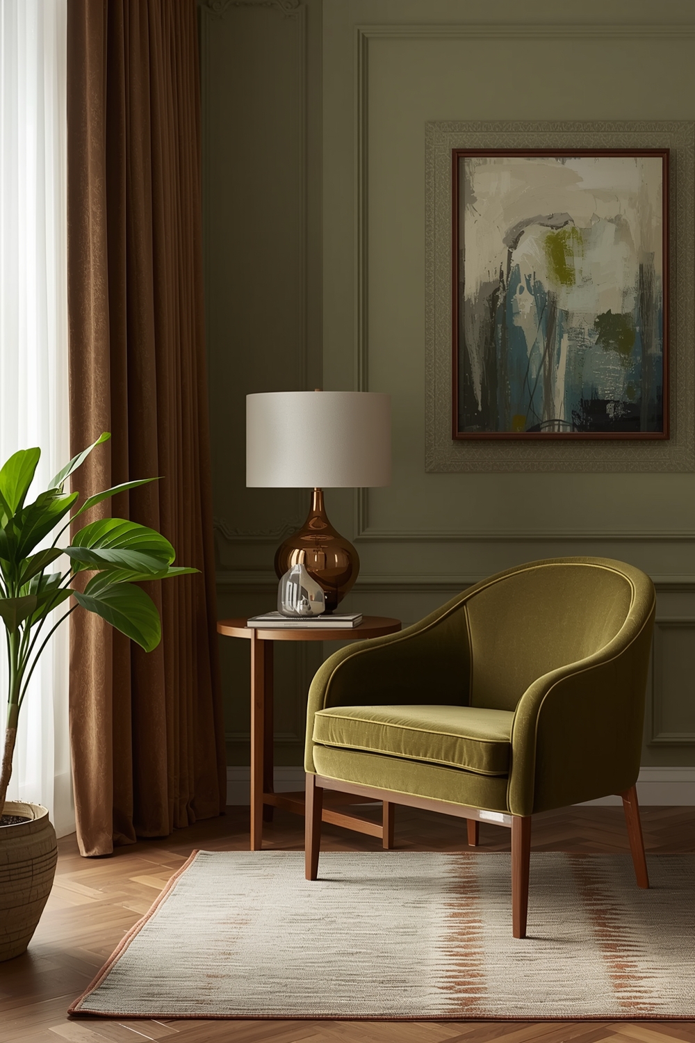 Styling With Olive Green Fabrics