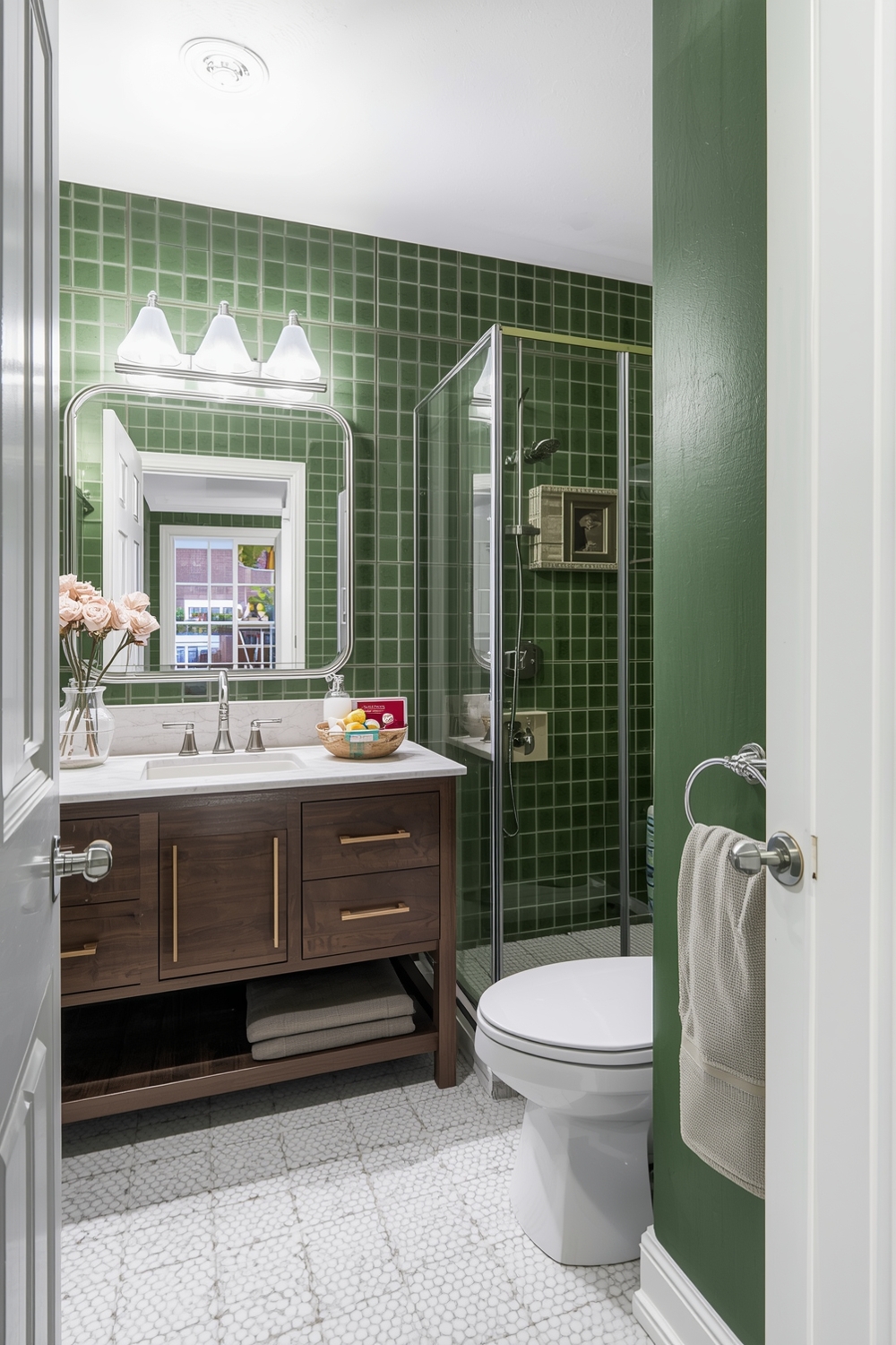 Stylish Green Bathrooms