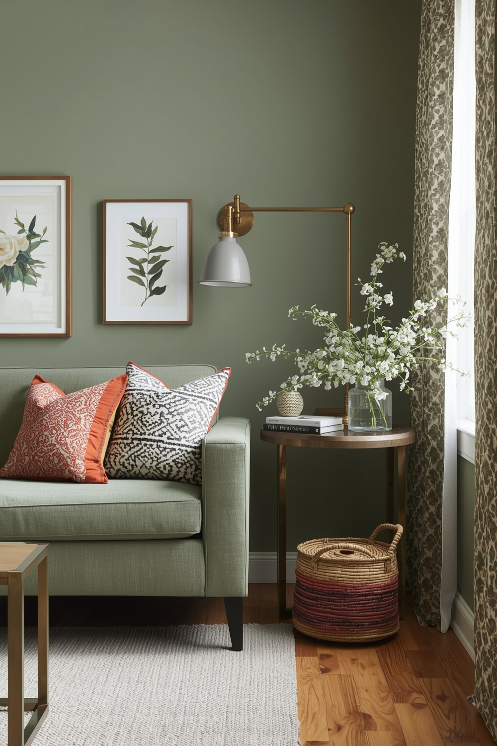 Subtle Pops of Sage Green